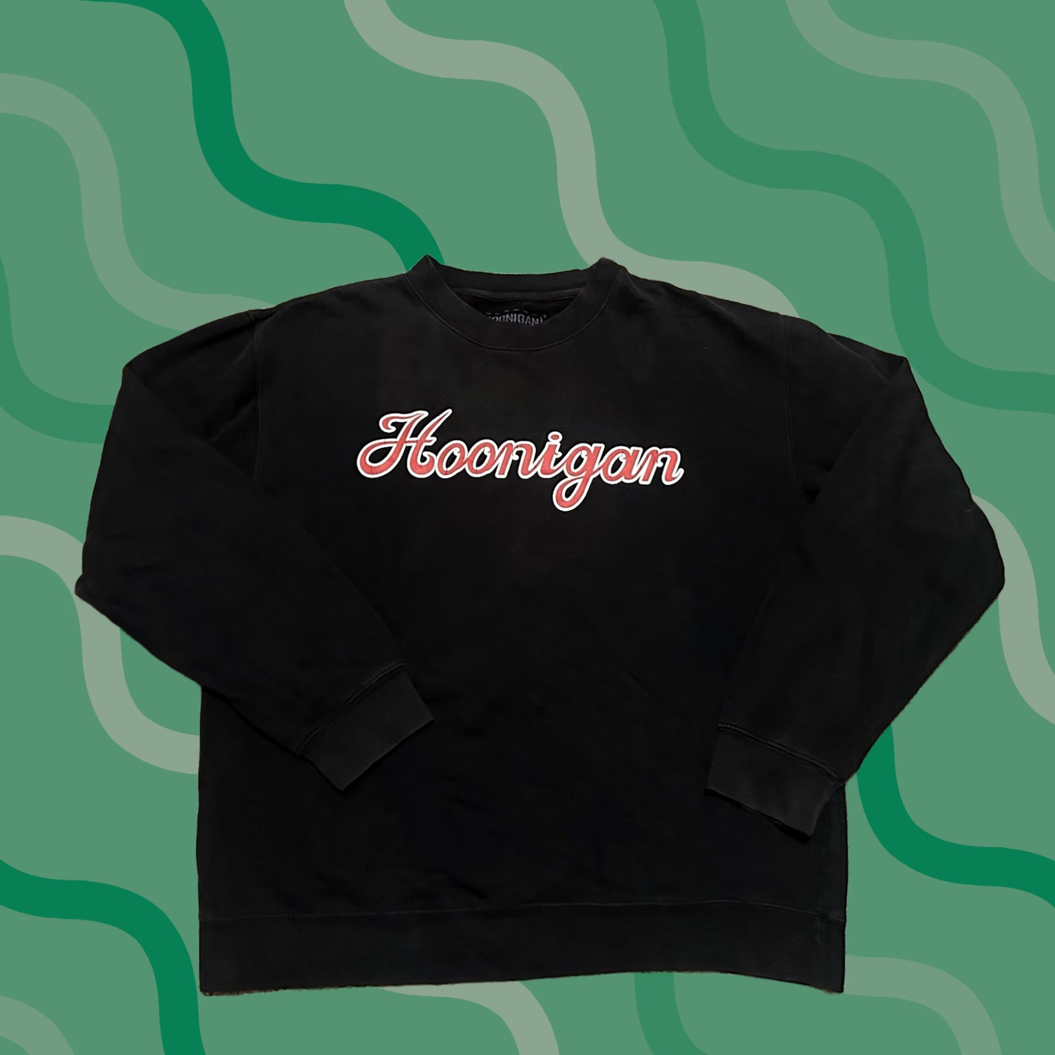 Vintage Hoonigan Sweatshirt Mens Large Pullover Cars Racing Spellout Black Crewneck Size US L / EU 52-54 / 3 - 1 Thumbnail