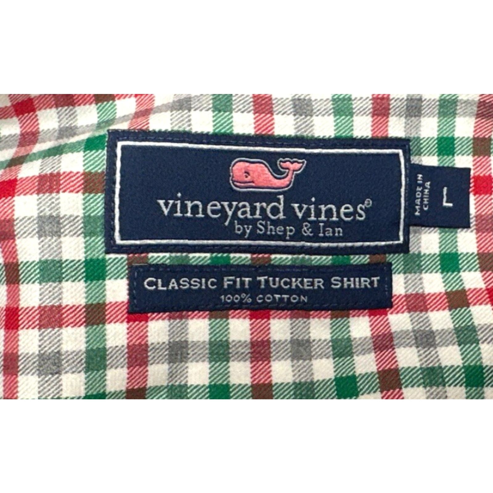 Vineyard Vines Vineyard Vines Mens L Tucker Button-Down Shirt Plaid L/S Classic Fit Button Up Collar-Down Size US L / EU 52-54 / 3 - 4 Thumbnail