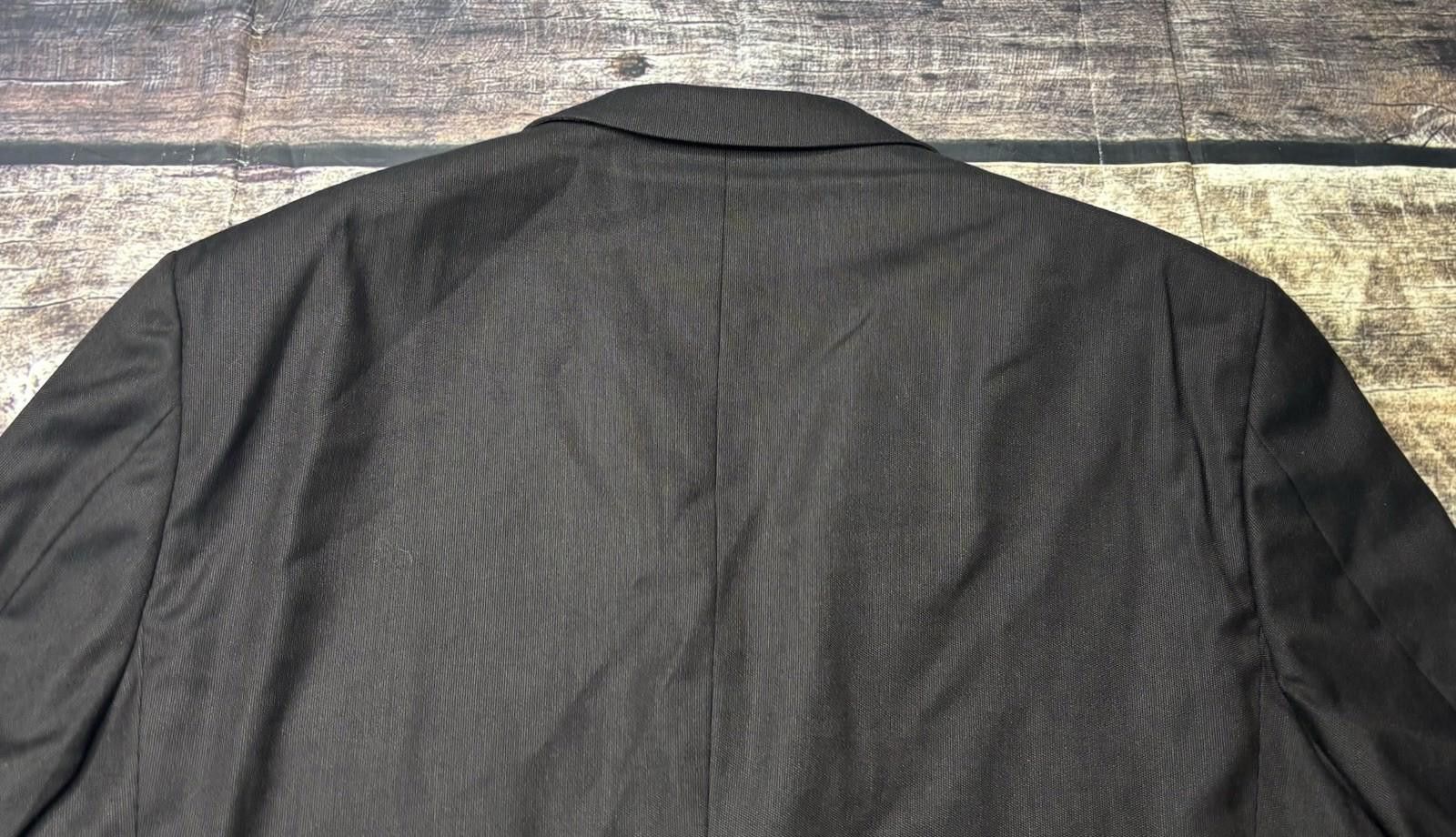 Joseph Abboud Loro Piana Blazer Jacket Mens 44R Super 120s Wool Brown USA Size 44R - 9 Thumbnail