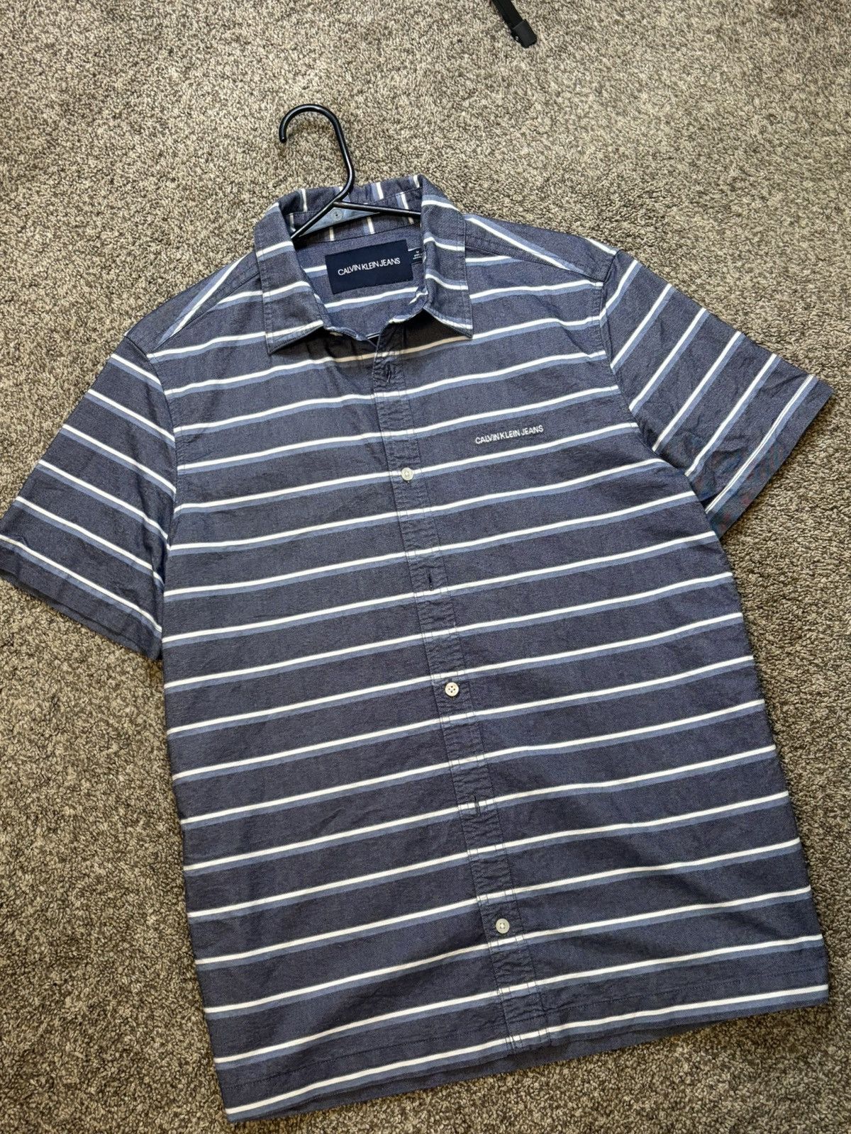 Calvin Klein Mens Calvin Klein Jeans Short Sleeve Button Up Shirt Size US M / EU 48-50 / 2 - 4 Thumbnail