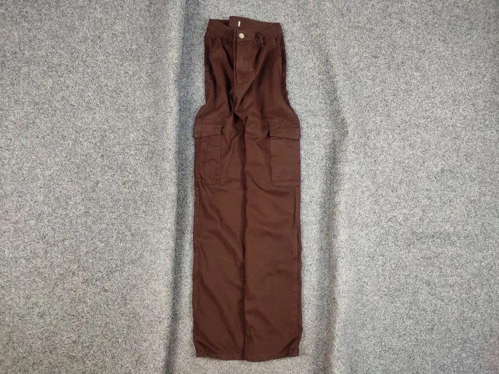 Japanese Brand Vintage 90's Japanese Brown Beggy Cargo Pants Y2K Hype Style Size US 30 / EU 46 - 1 Thumbnail