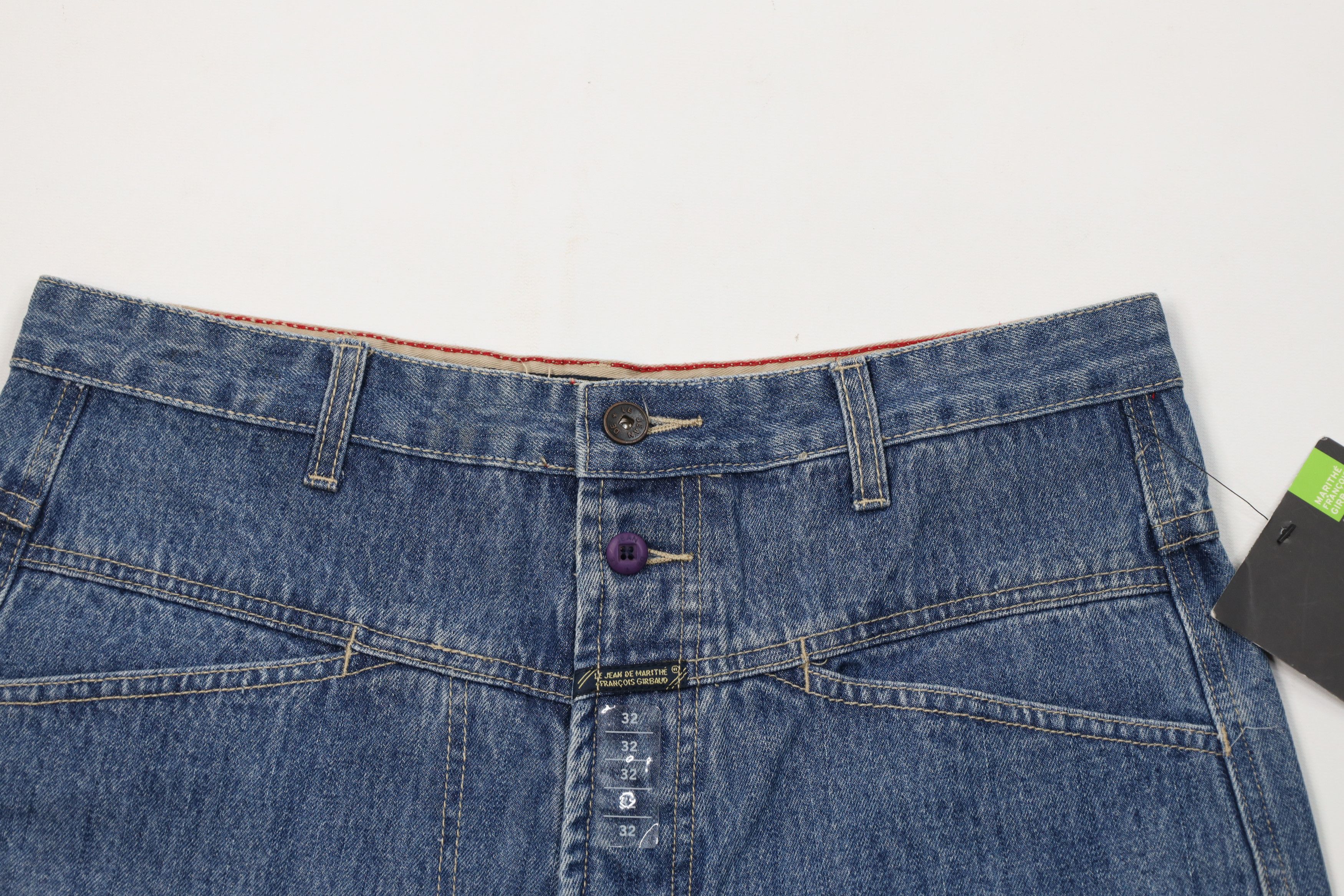 Marithe + Francois Girbaud Deadstock Vintage 90s Marithe Francois Girbaud Shorts Blue Size US 32 / EU 48 - 2 Thumbnail