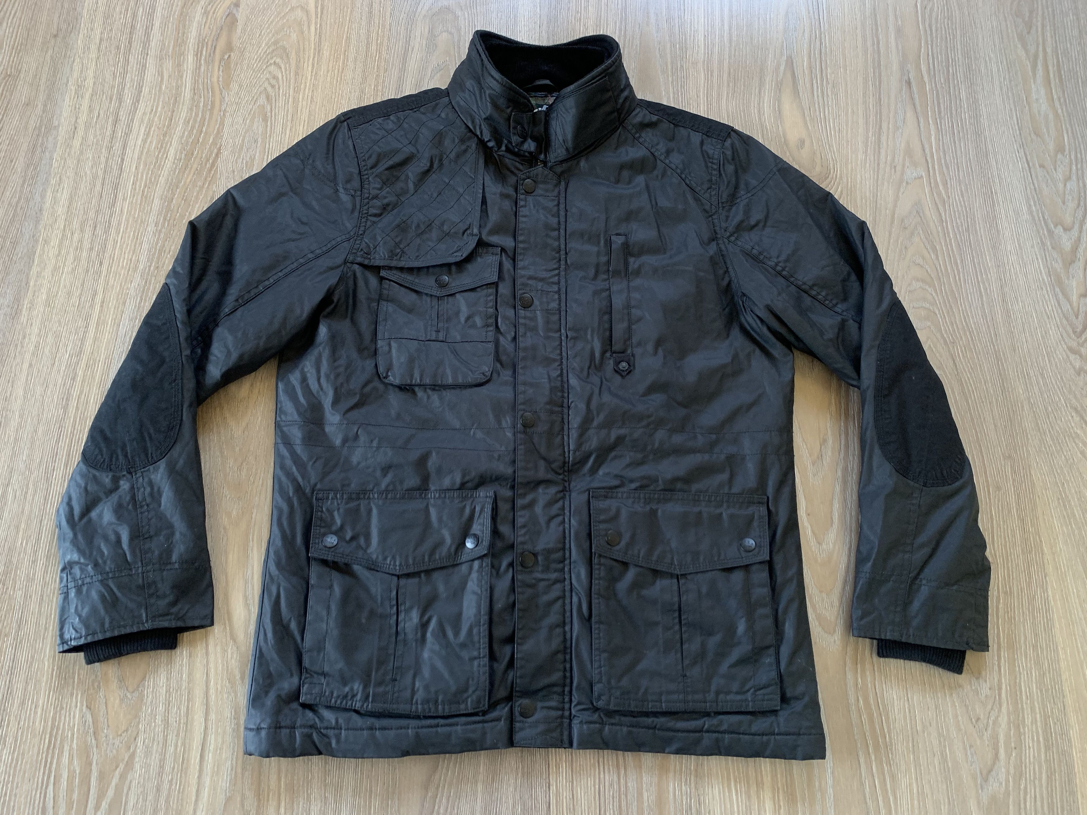 Other Easy Heavy Wax Black Multi Pocket Jacket Size US L / EU 52-54 / 3 - 2 Thumbnail