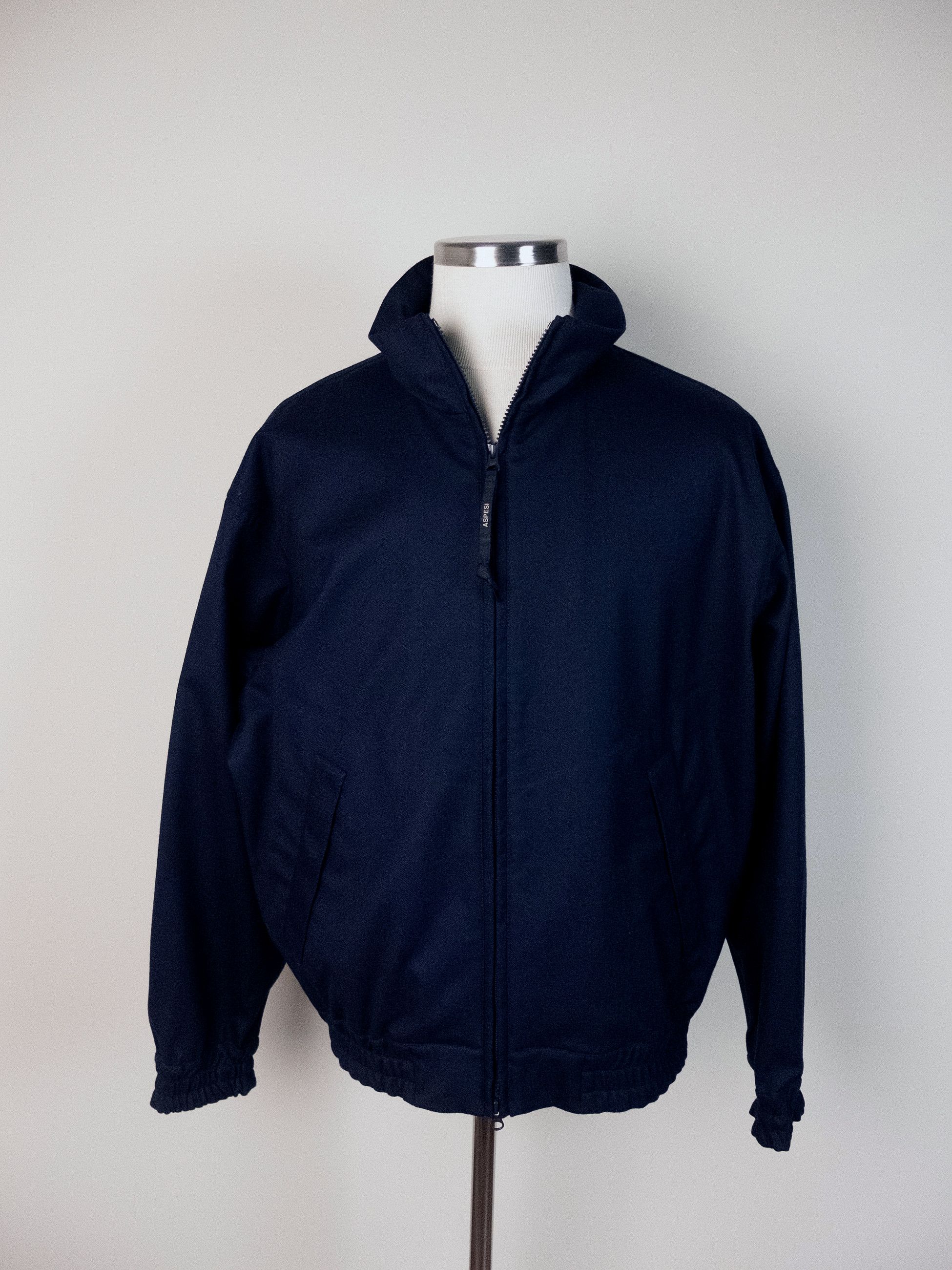 Aspesi ASPESI Stanton navy blue wool twill casual jacket XL Size US XL / EU 56 / 4 - 4 Thumbnail