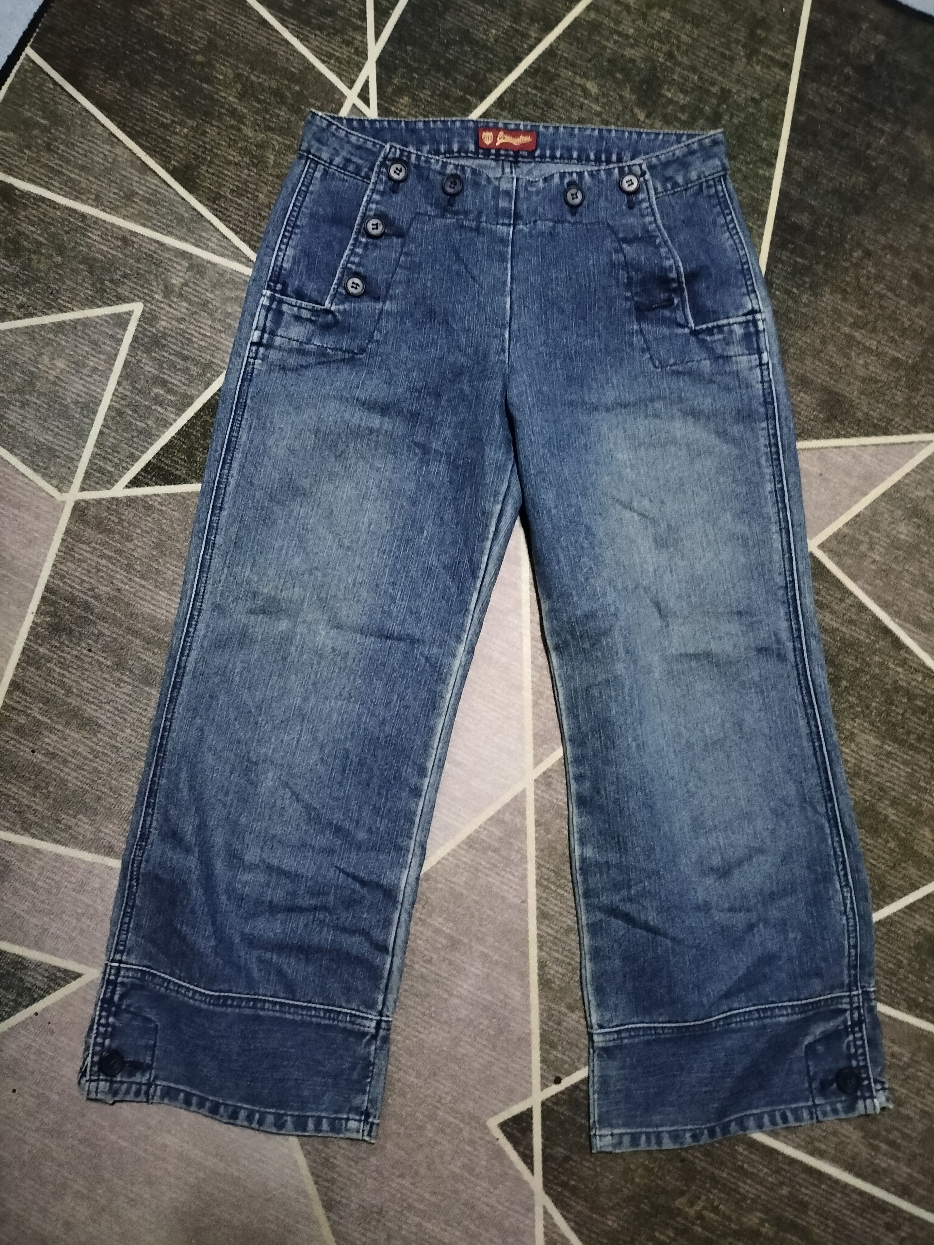 Naval Clothing Factory Vintage C 17 Navy Denim Fashion Girls USN 40s Size 30" / US 8 / IT 44 - 1 Thumbnail