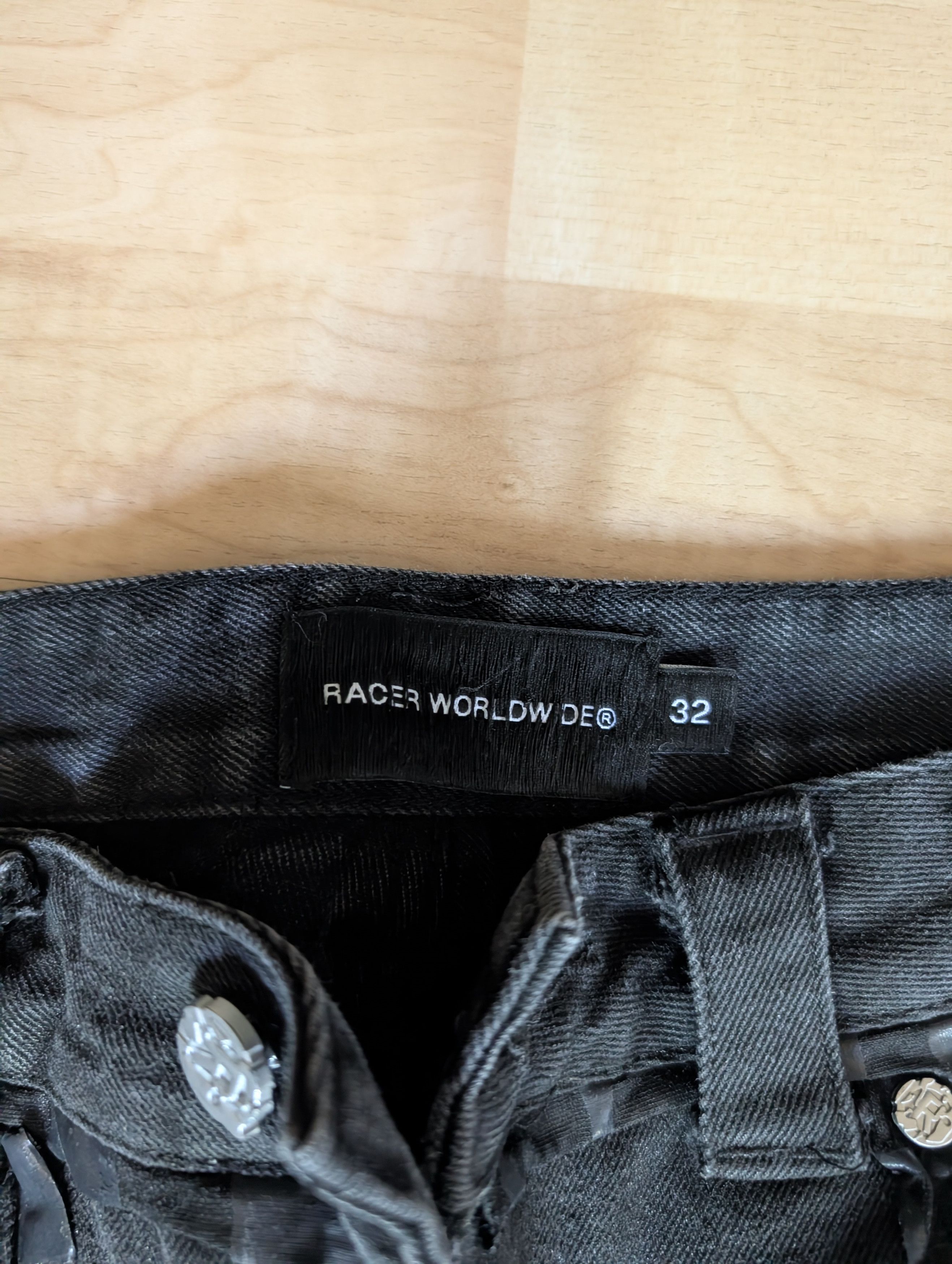 Racer Worldwide waxed jeans Size US 32 / EU 48 - 4 Thumbnail