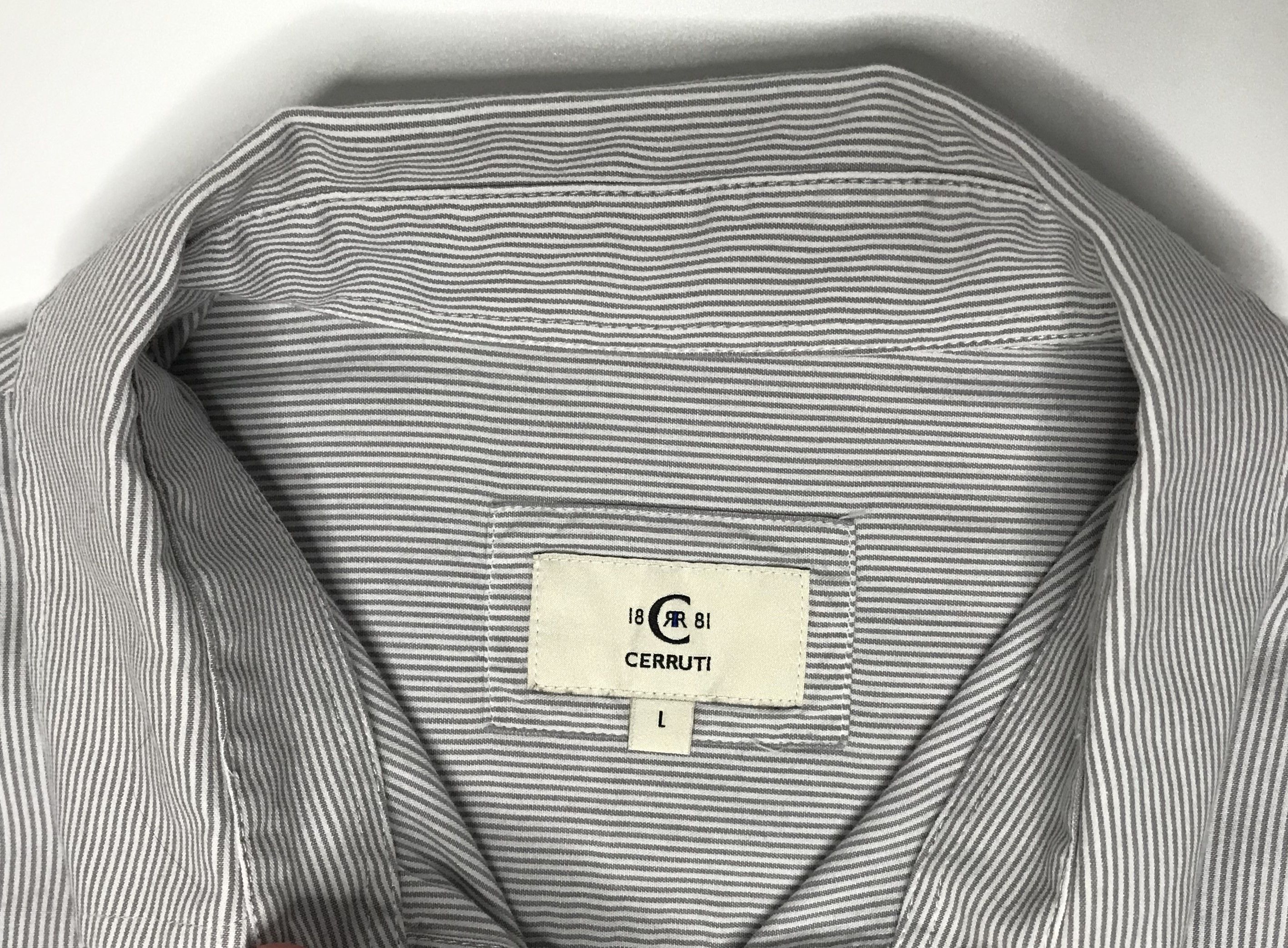 Cerruti 1881 Cerruti 1881 Mens Striped Button Up Shirt Sz L Size US L / EU 52-54 / 3 - 5 Thumbnail