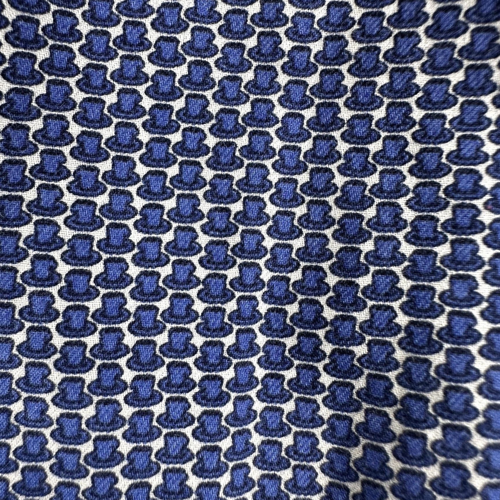 Ermenegildo Zegna Ermenegildo Zegna Dress Shirt Mens L Blue Geometric Spread Collar Long Sleeve Size 42R - 5 Thumbnail