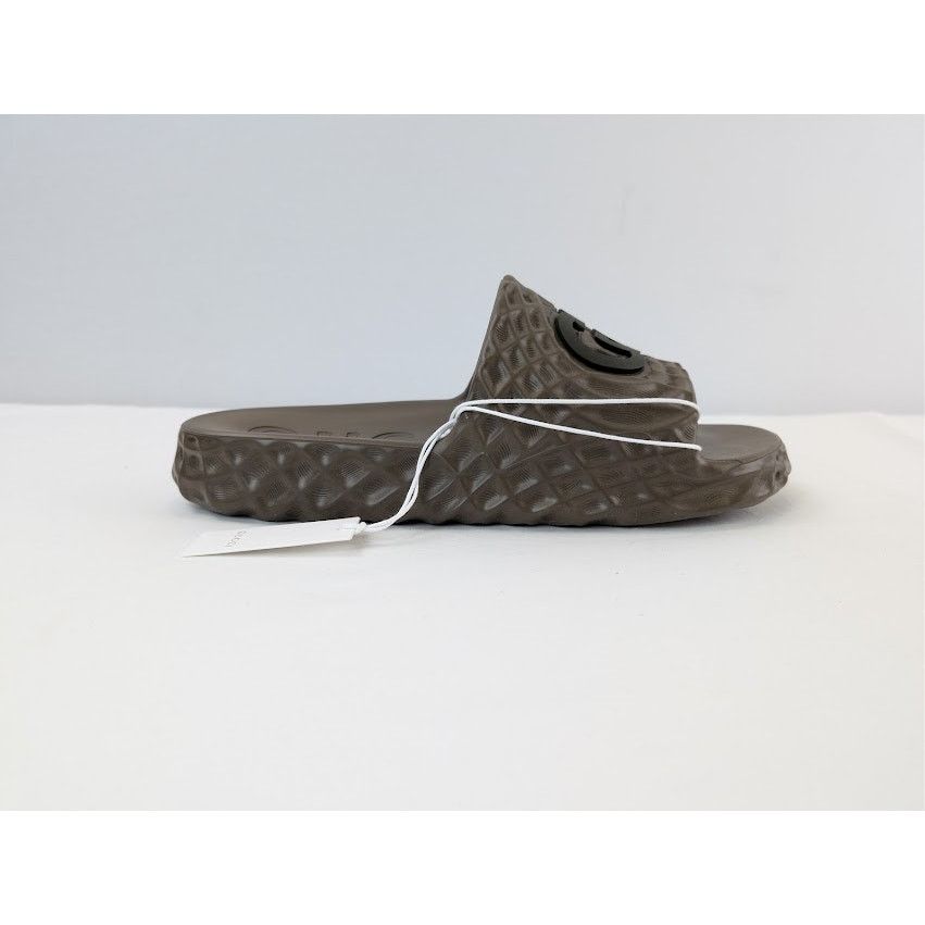 Gucci o1rshd1 Interlocking GG Water Ripple Sliders Sandals Brown Size US 11.5 / EU 44-45 - 4 Thumbnail