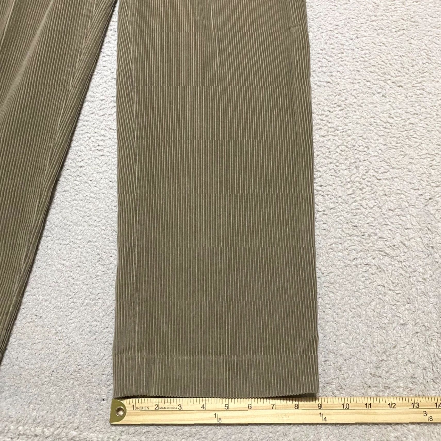 Vintage L.L. Bean Mens Pants 34 Solid Brown Corduroy Inseam 31" High Rise Straight Leg Pants Regular Rise Size US 32 / EU 48 - 2 Thumbnail