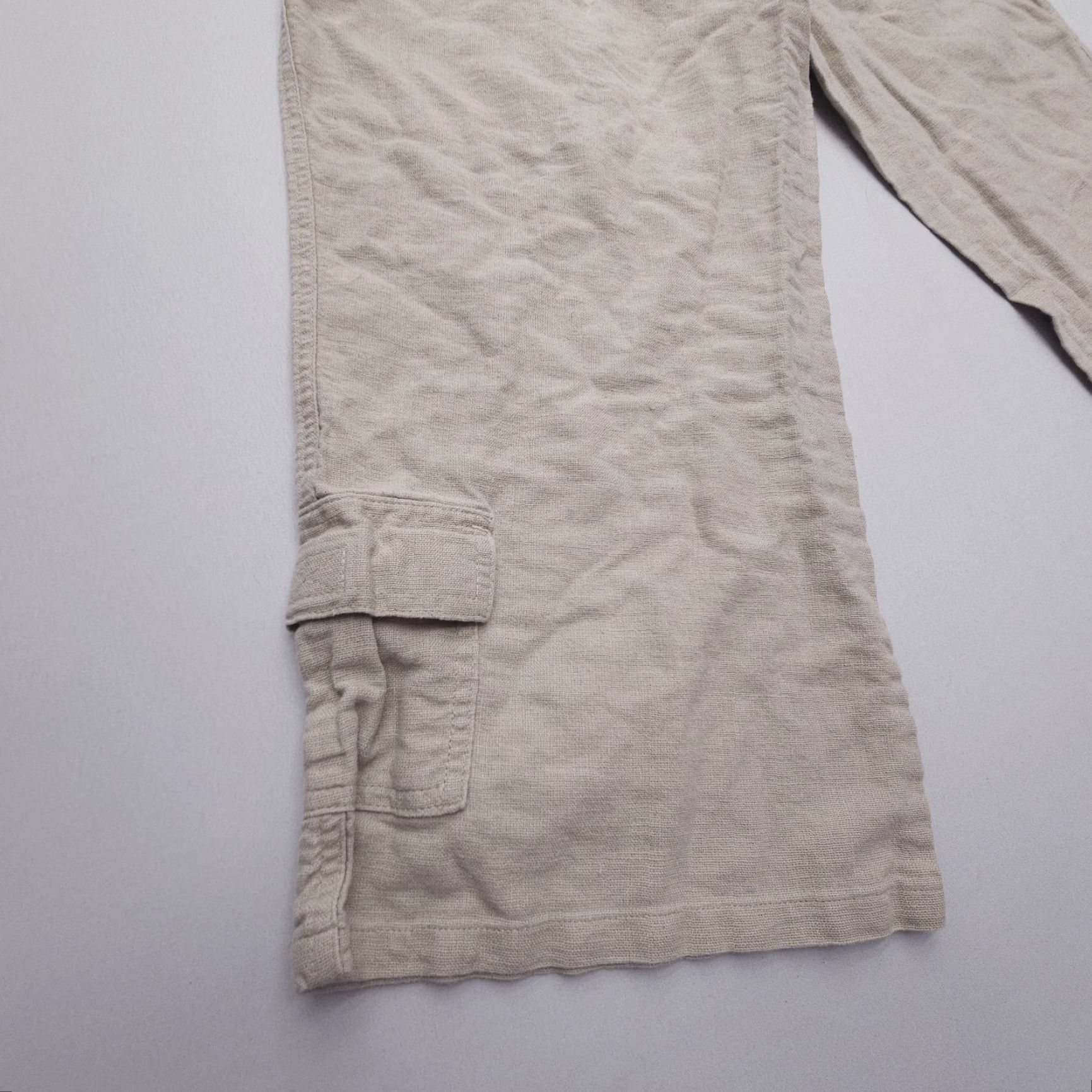 Eddie Bauer Eddie Bauer Capri Pants Womens 12 Petite Beige Cotton Linen Casual Gorp Size 34" / US 12 / IT 48 - 3 Thumbnail