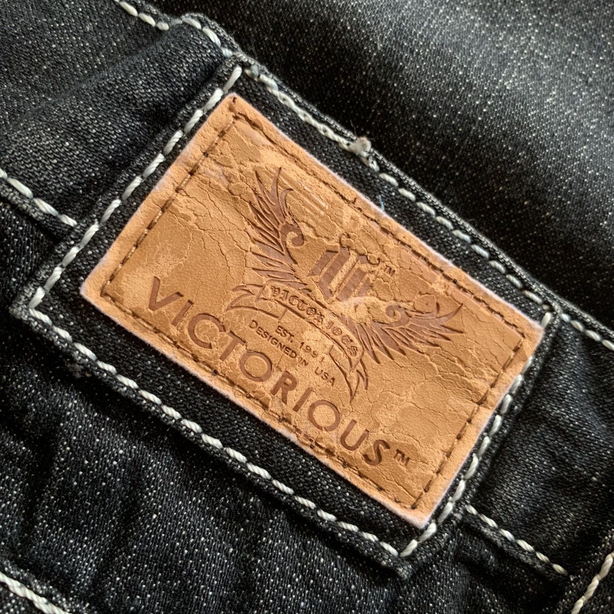 Japanese Brand Y2K Victorious LA Los Angeles Denim Pants Size US 34 / EU 50 - 8 Thumbnail