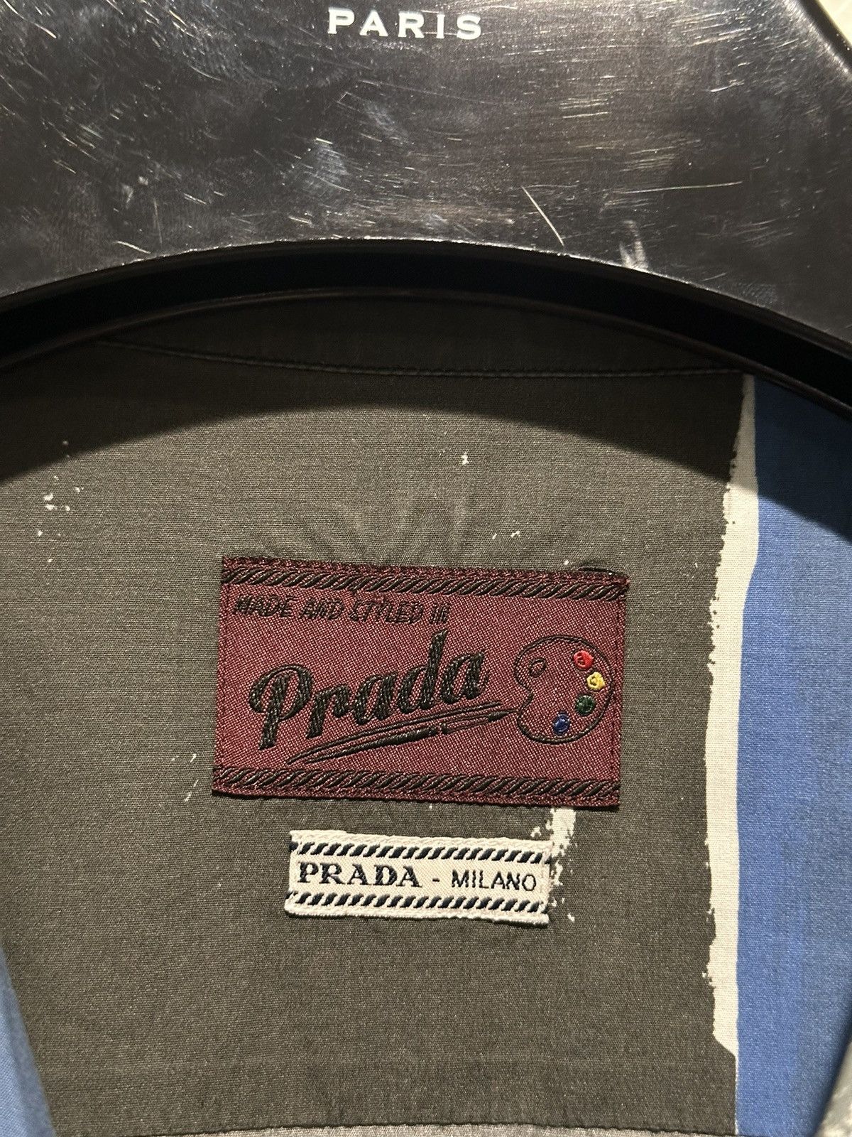 Prada SS17 Abstract Wine Shirt Size US XL / EU 56 / 4 - 4 Thumbnail