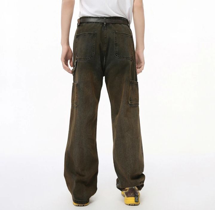 Japanese Brand × Jean Men's Denim Pants Loose Size US 31 - 4 Thumbnail