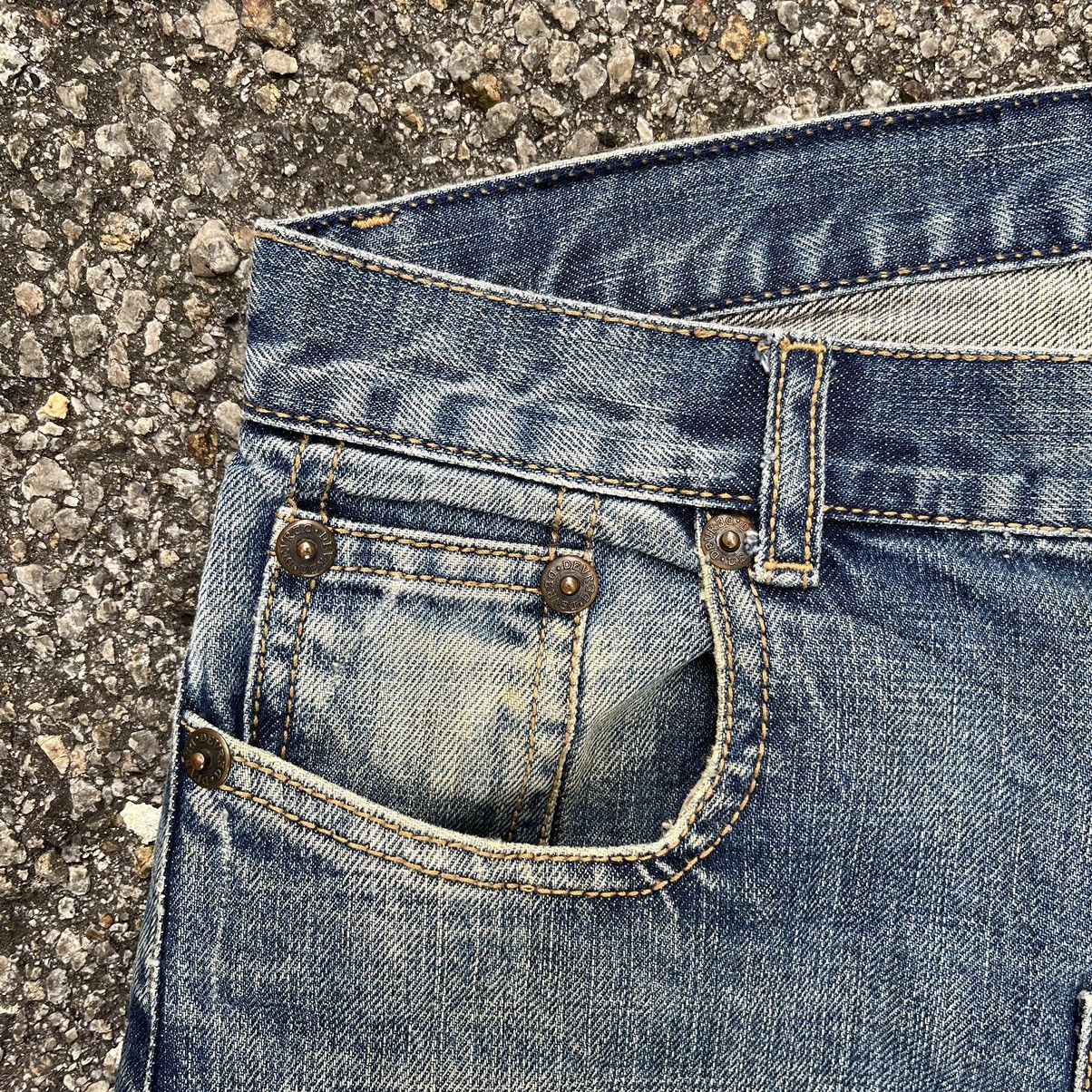 Hysteric Glamour 2000s Flare Jeans Devred Low Rise Retro Punk Denim Boot Cut Size US 30 / EU 46 - 4 Thumbnail