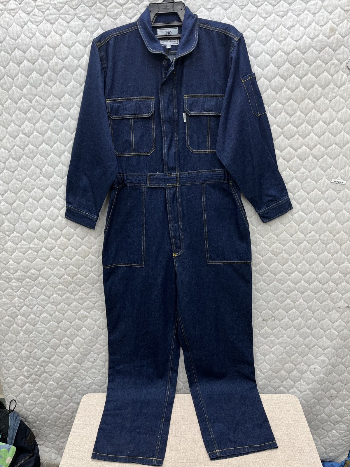 Japanese Brand 🔥🔥🔥ARCHIVE EVENRIVER JAPANESE DENIM OVERALL Size US 34 / EU 50 - 1 Thumbnail