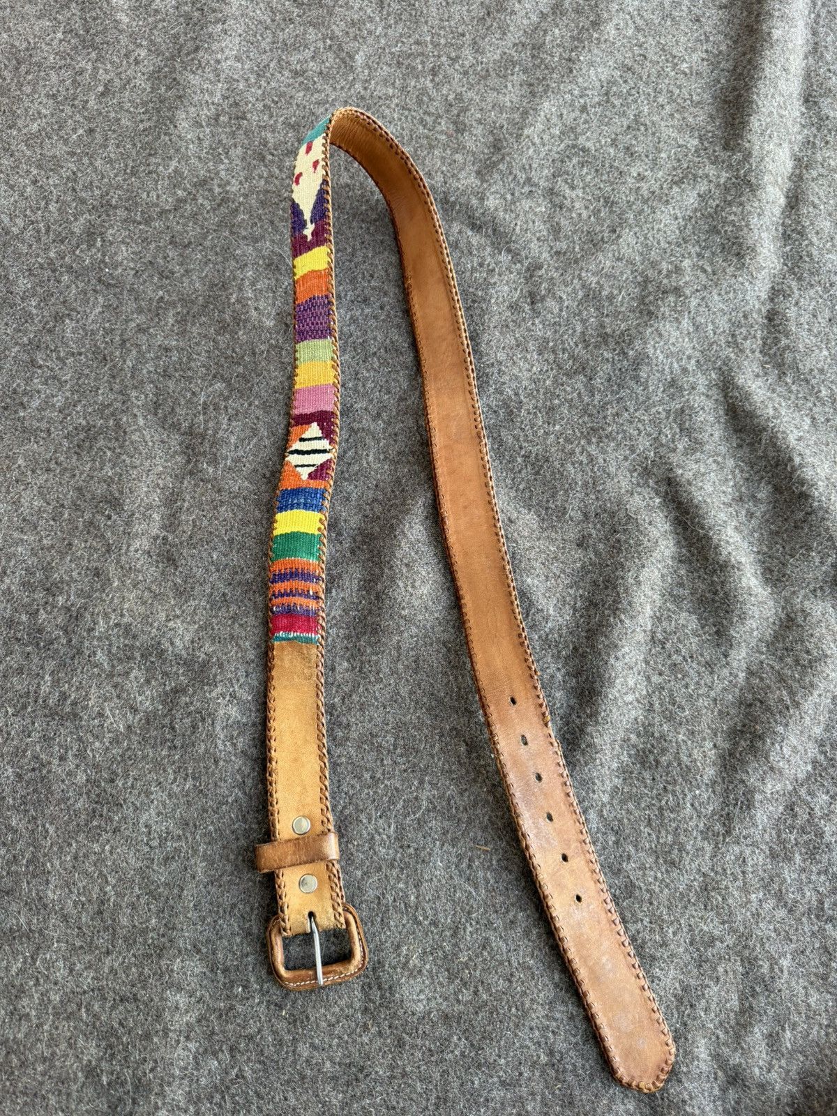 Other Vintage Native Americans Navajo Leather Belt Size ONE SIZE - 9 Thumbnail