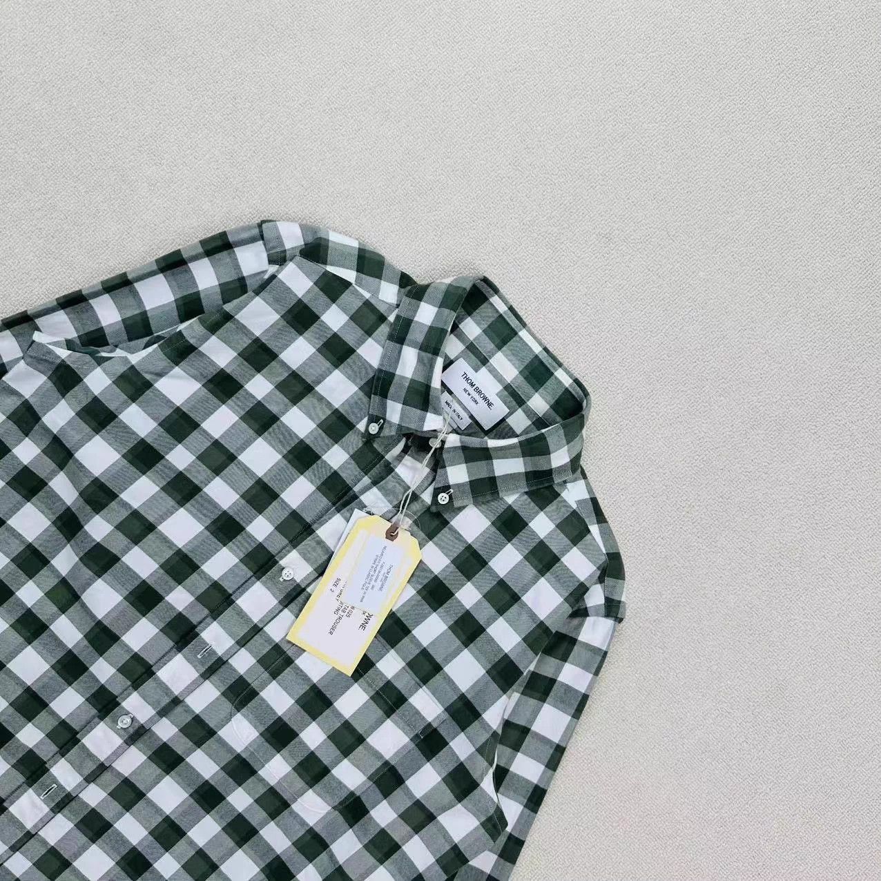Thom Browne THOM BROWNE Gingham Long Sleeve Shirt US 2 WL2433 Size US M / EU 48-50 / 2 - 3 Thumbnail