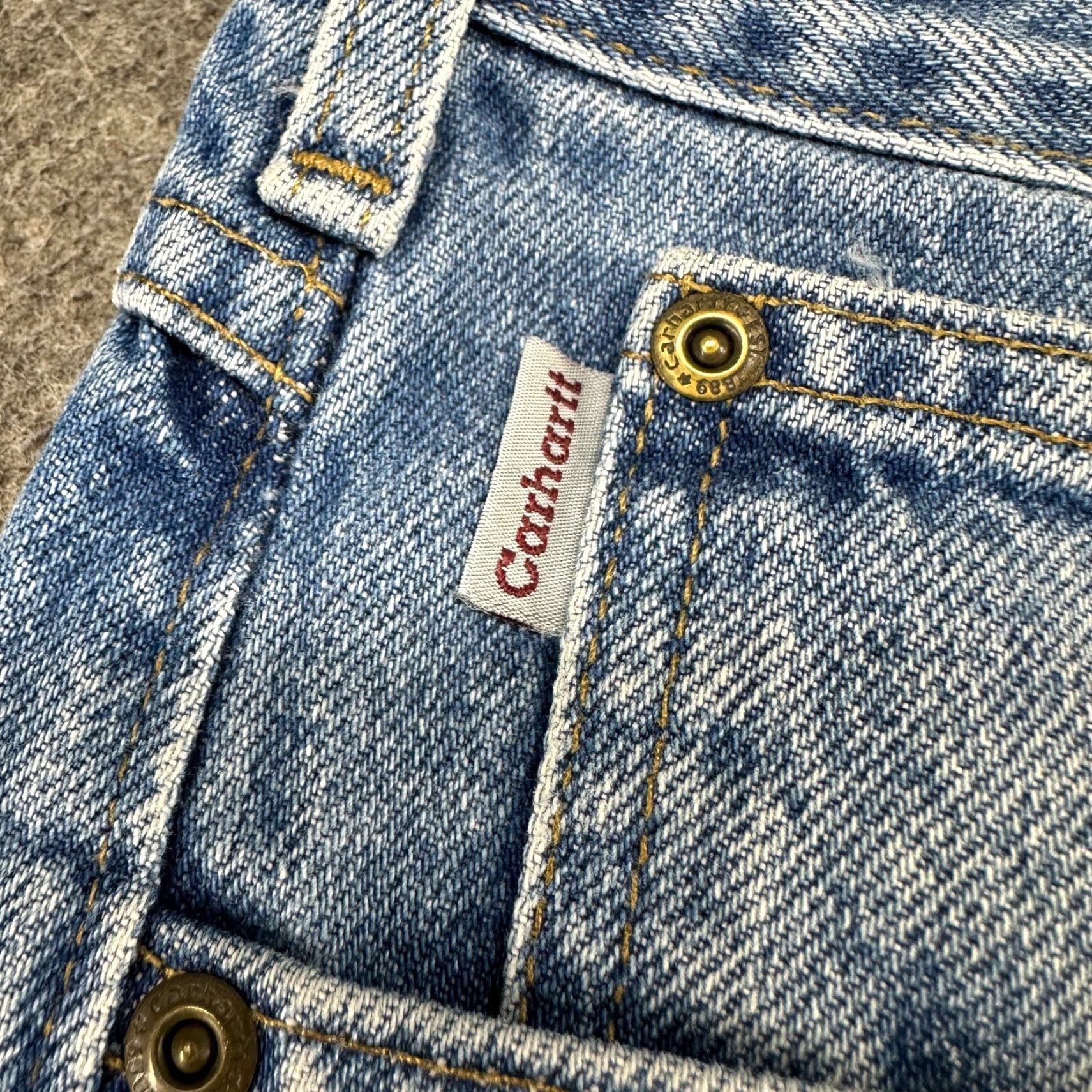 Carhartt Carhartt Jeans Men 36x32 Blue Traditional Fit Straight Light Wash Denim B180 STW Size US 36 / EU 52 - 3 Thumbnail