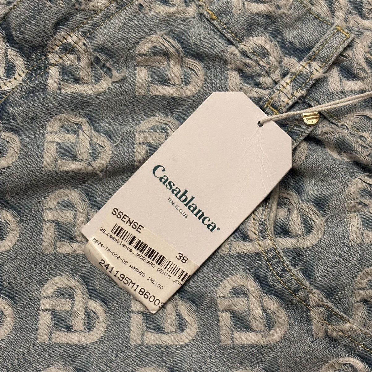 Casablanca Casablanca Monogram Indigo Jeans Size 38 Brand New Size US 38 / EU 54 - 4 Thumbnail