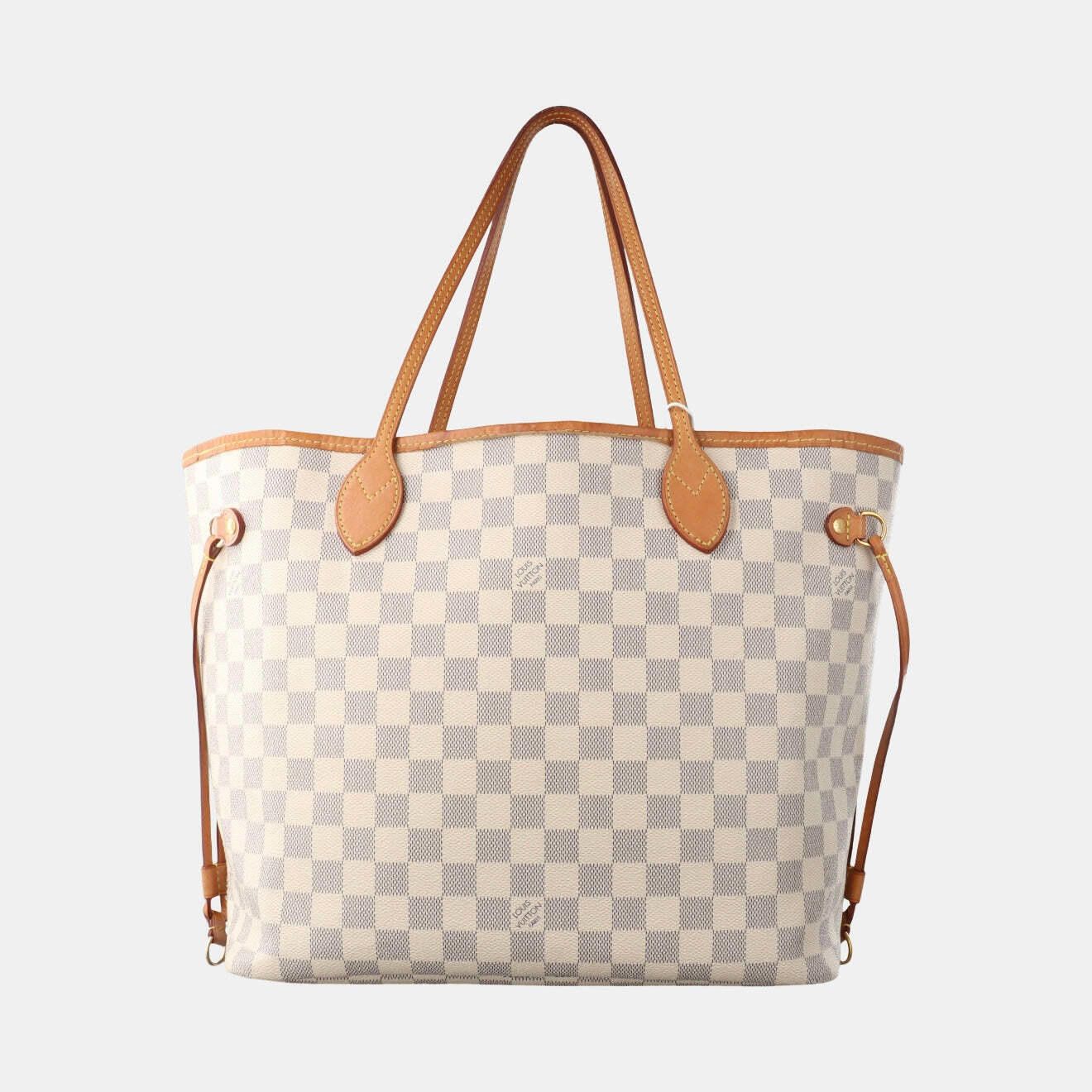 Louis Vuitton Louis Vuitton Damier Azur Neverfull MM with Pouch Size ONE SIZE - 2 Thumbnail