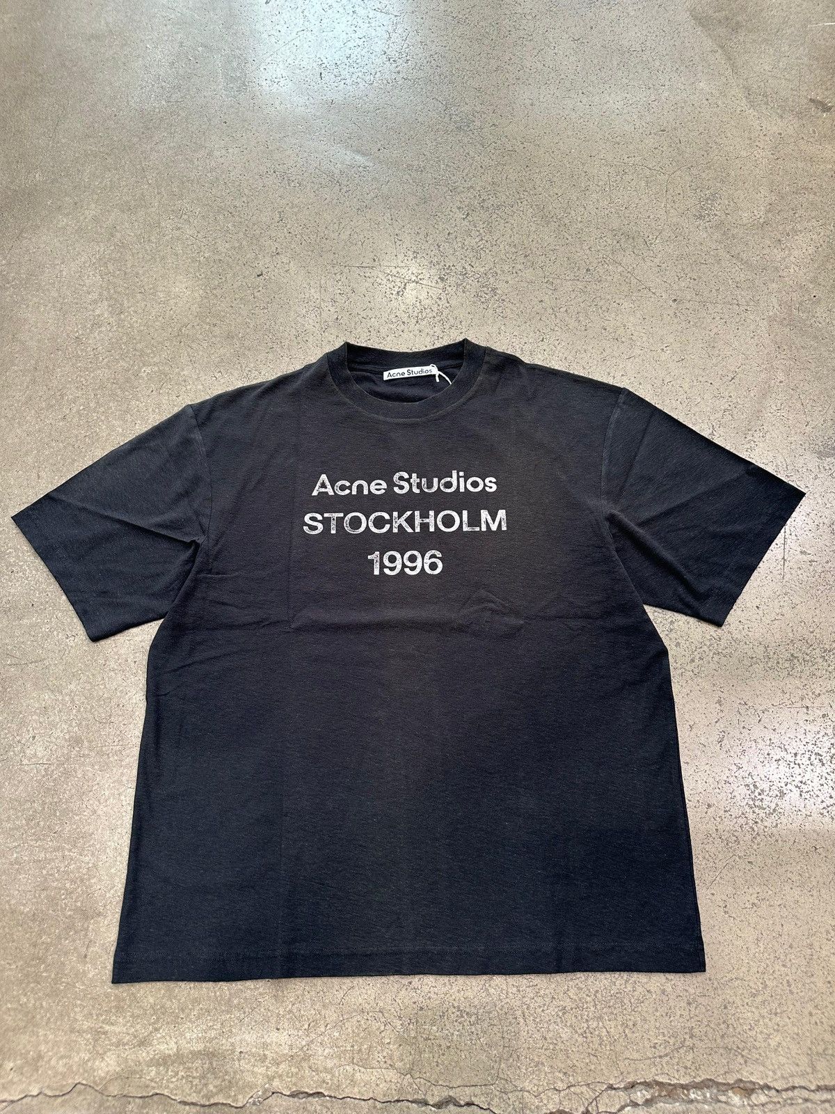 Acne Studios ACNE STUDIOS - Logo T-shirt Relaxed Fit Faded Black Size US S / EU 44-46 / 1 - 1 Thumbnail