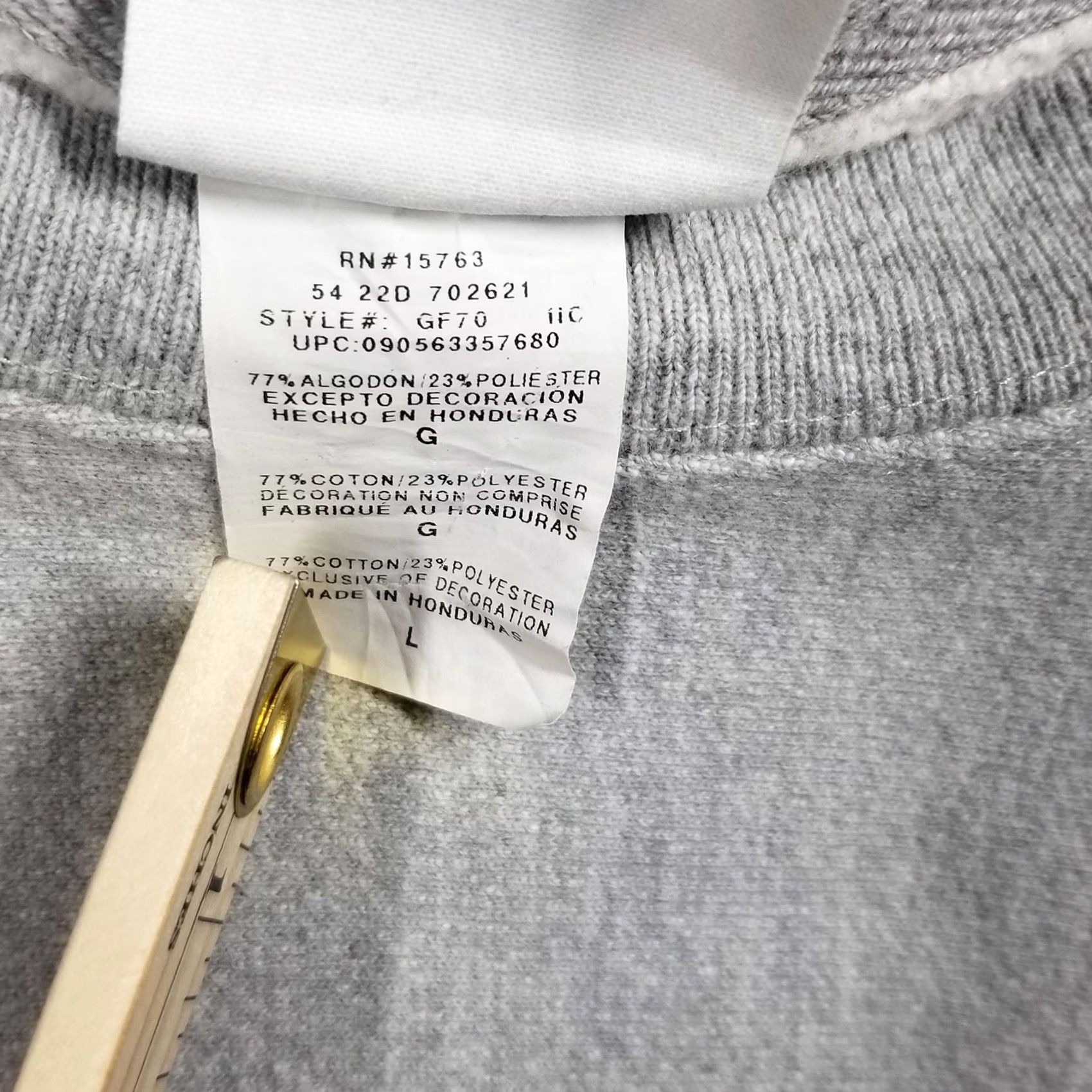 Champion VINTAGE Champion Reverse Weave Sweatshirt Mens L Gray Crewneck Fleece Pullover Y2K Size US L / EU 52-54 / 3 - 4 Thumbnail