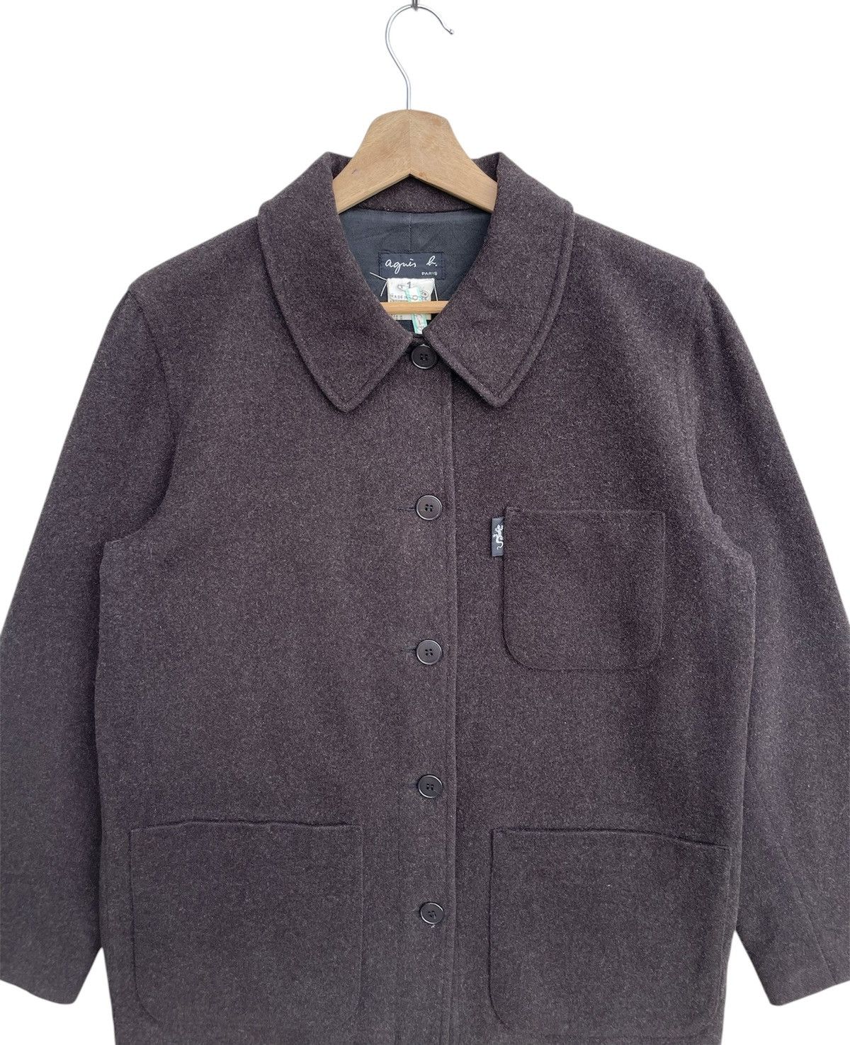 agnes b. 🔥Accept Binding Offer🔥Agnes b. Homme Brown Wool Chore Jacket Size US M / EU 48-50 / 2 - 4 Thumbnail