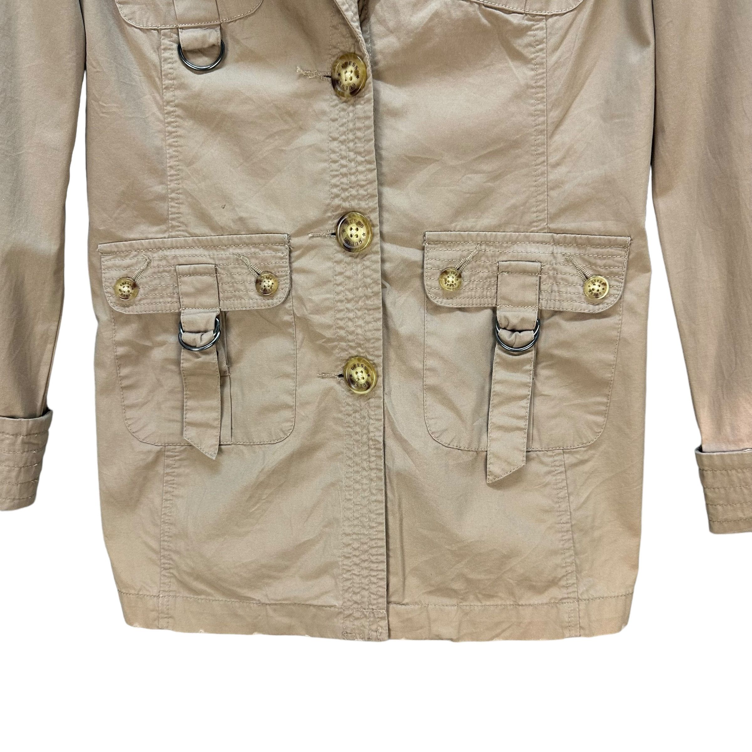Guess GUESS Double Collar Belted Coat Jacket #A36-0817 Size XS / US 0-2 / IT 36-38 - 4 Thumbnail