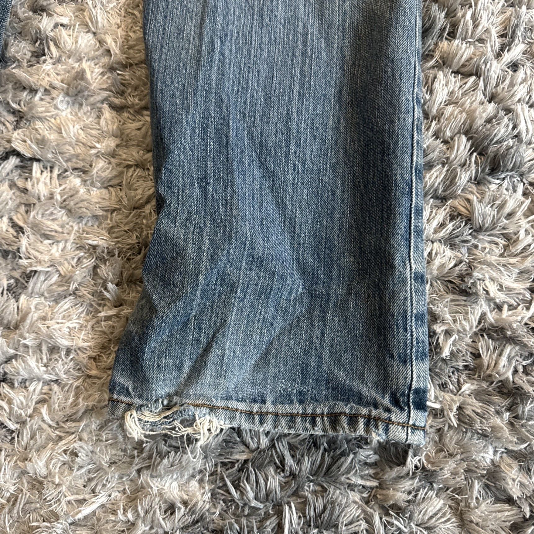 Gap VINTAGE Gap Jeans Straight Denim 32x29 Men Blue 00’s Y2K Thrashed Distressed HTF Mens Size US 32 / EU 48 - 2 Thumbnail