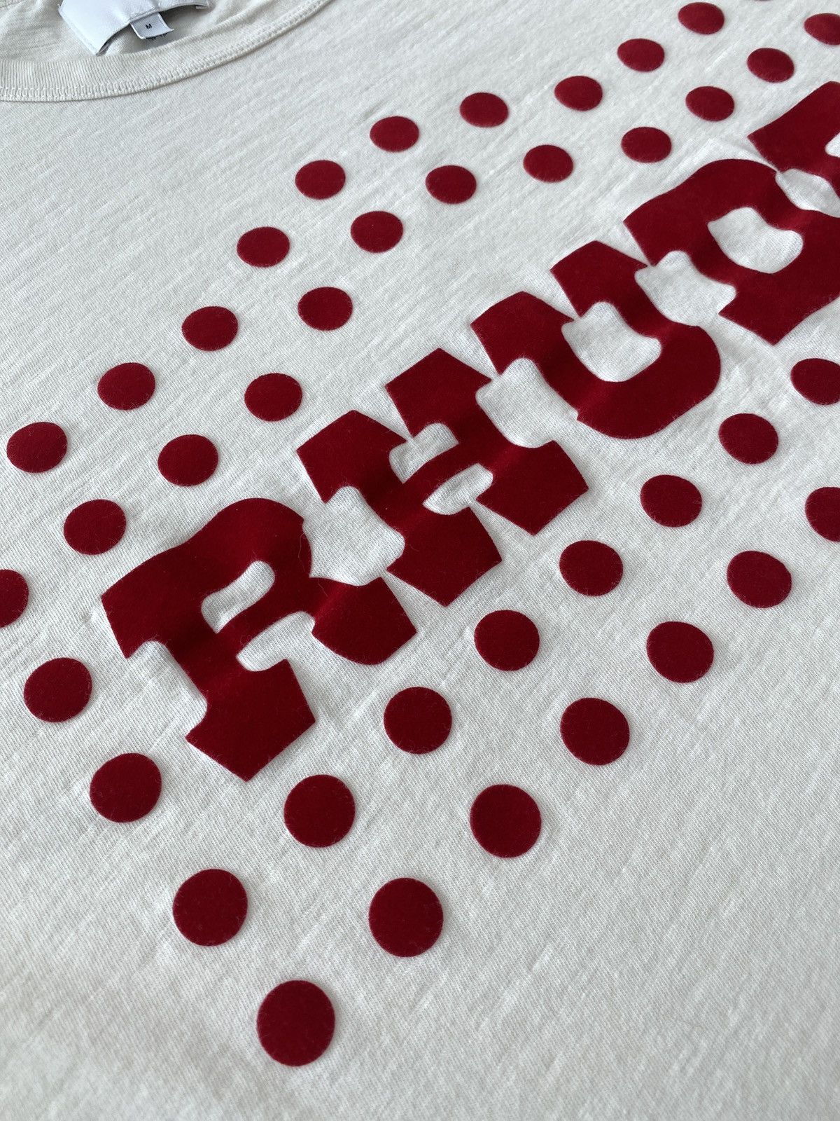 Rhude Rhude Flocked Burnout Tee Size US M / EU 48-50 / 2 - 5 Thumbnail