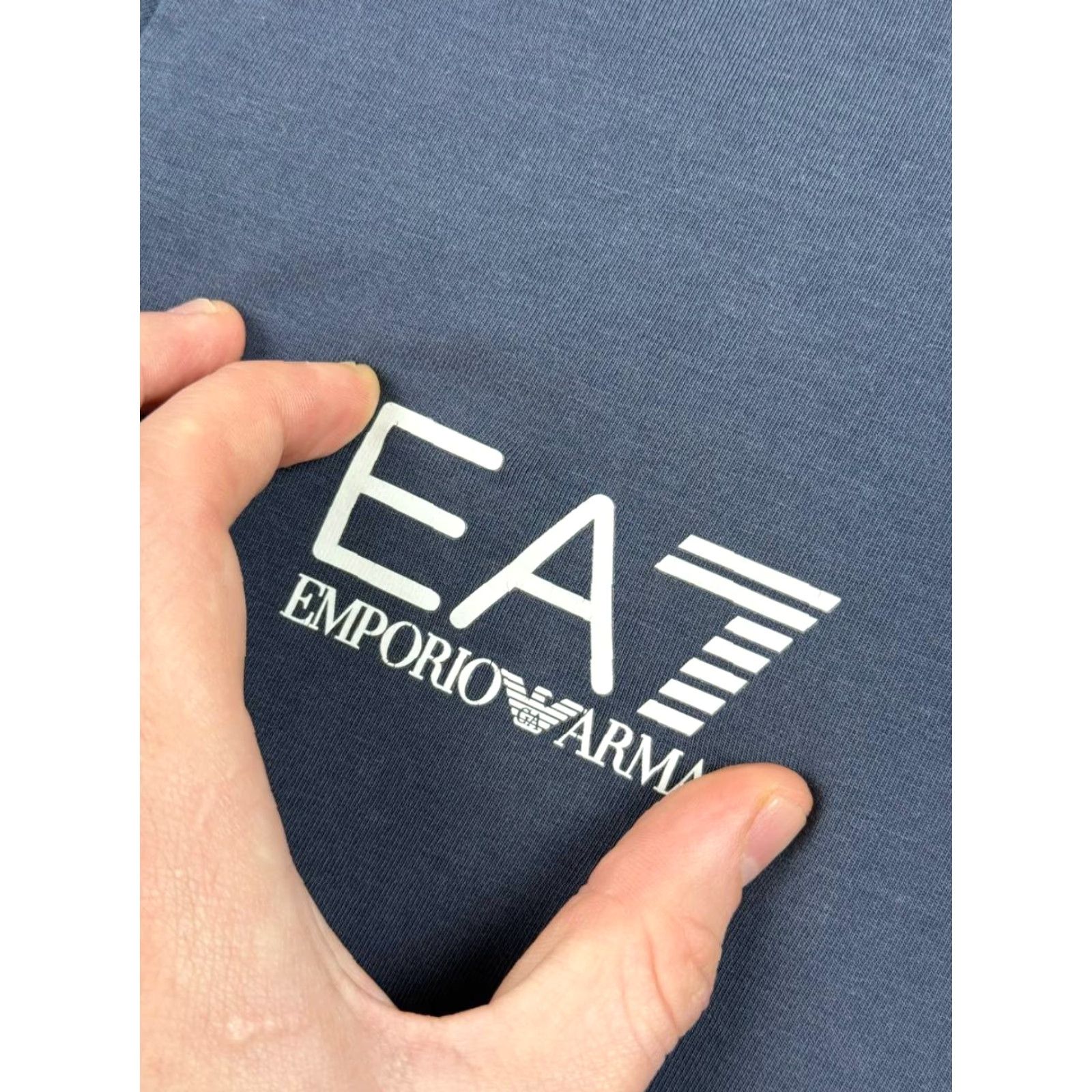 Emporio Armani EA7 Emporio Armani Italy Team T-Shirt Big Logo Men M Blue Size US M / EU 48-50 / 2 - 6 Thumbnail