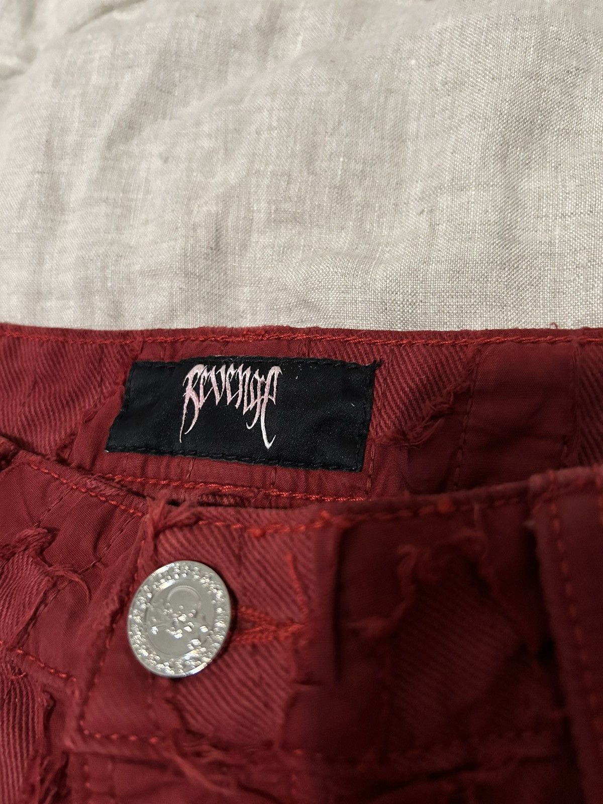 Revenge Revenge Flame Distressed Boro Denim Size US 32 / EU 48 - 5 Thumbnail