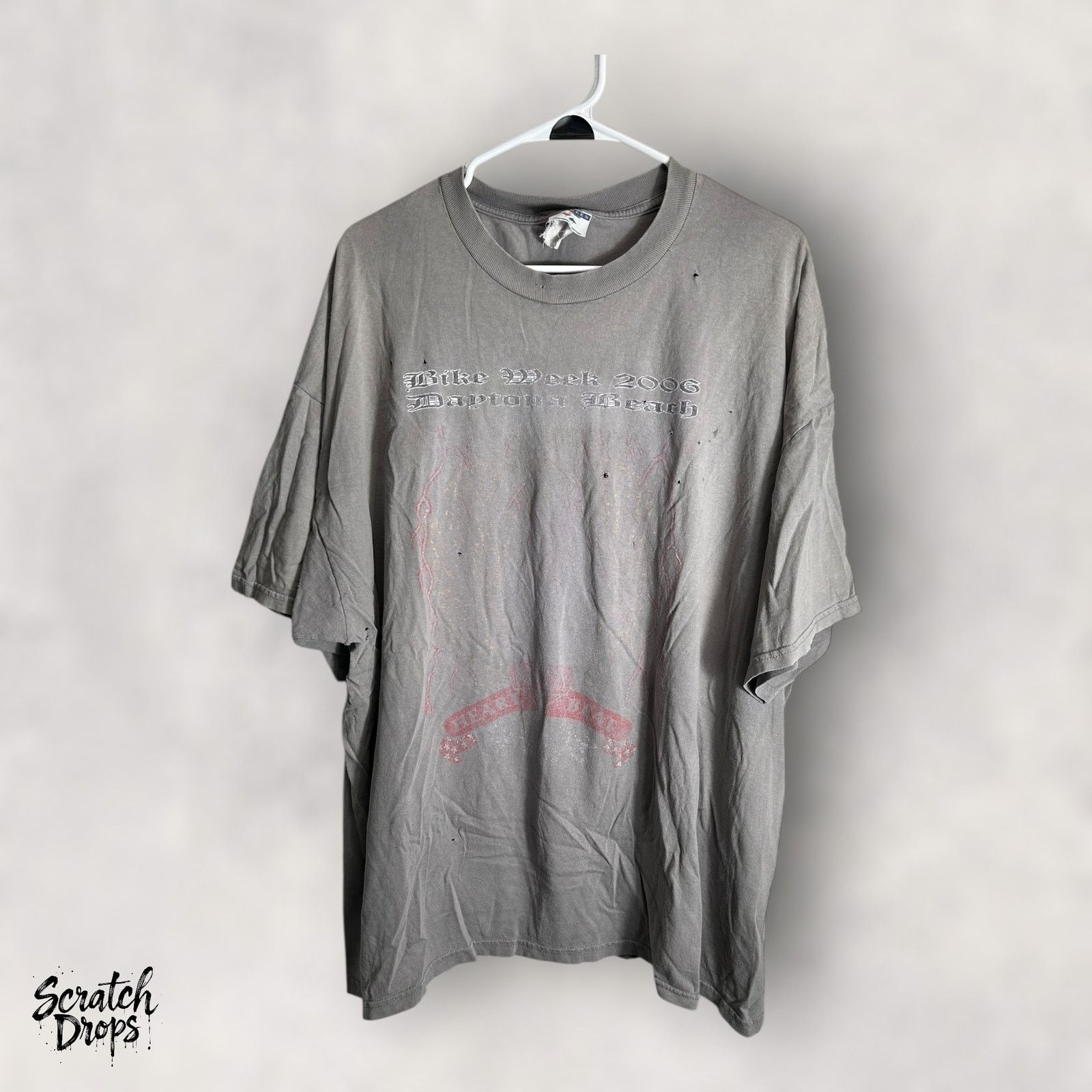 Jerzees Jerzees Vintage 2006 Lightning Shirt 2XL Faded Rare Daytona Size US XXL / EU 58 / 5 - 1 Thumbnail