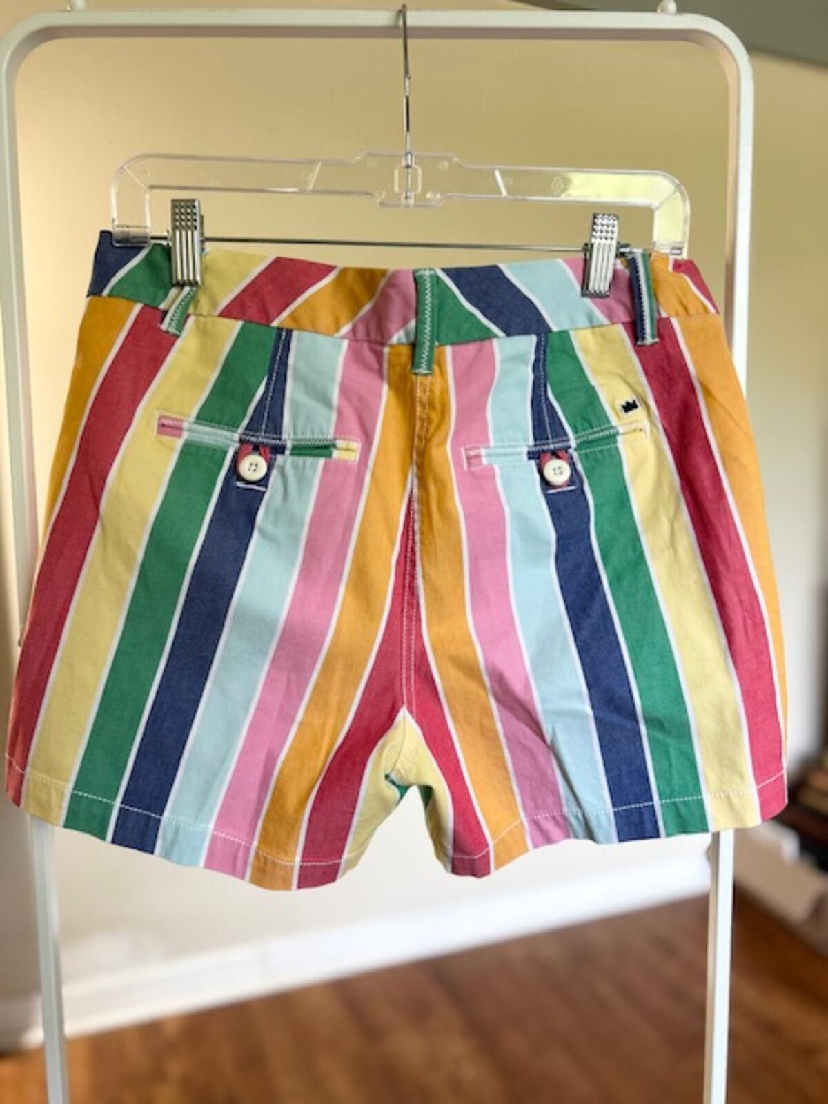 Other Crown & Ivy Multicolor Striped Shorts Size 6 Size 28" / US 6 / IT 42 - 2 Thumbnail