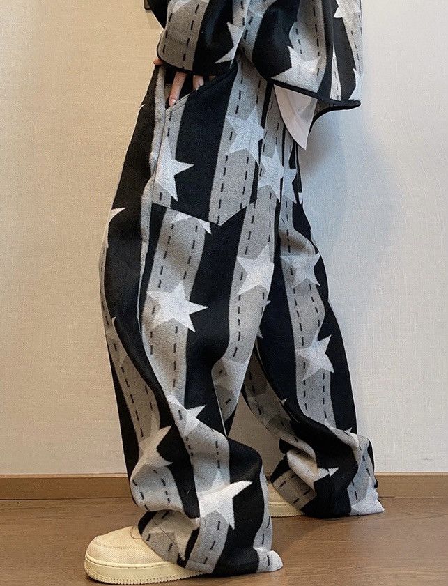 Japanese Brand × Vintage Avant garde fashion retro outdoor star baggy pants Size US 30 / EU 46 - 3 Thumbnail