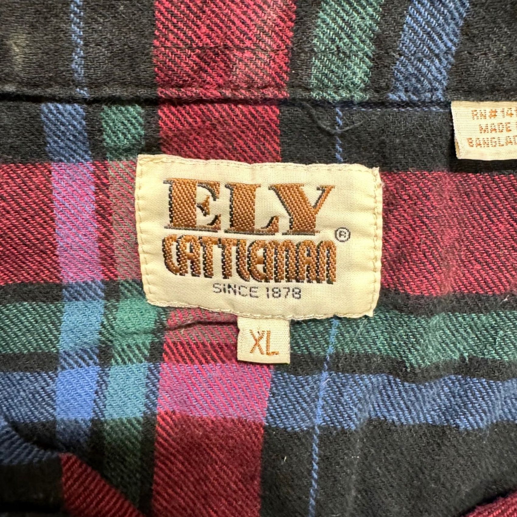Vintage Ely Cattleman Shirt XL Men Long Sleeve Pearl Snap Rockabilly Western Cowboy Shirt Mens XL Pearl Snap Distressed Vintage? Size US XL / EU 56 / 4 - 3 Thumbnail