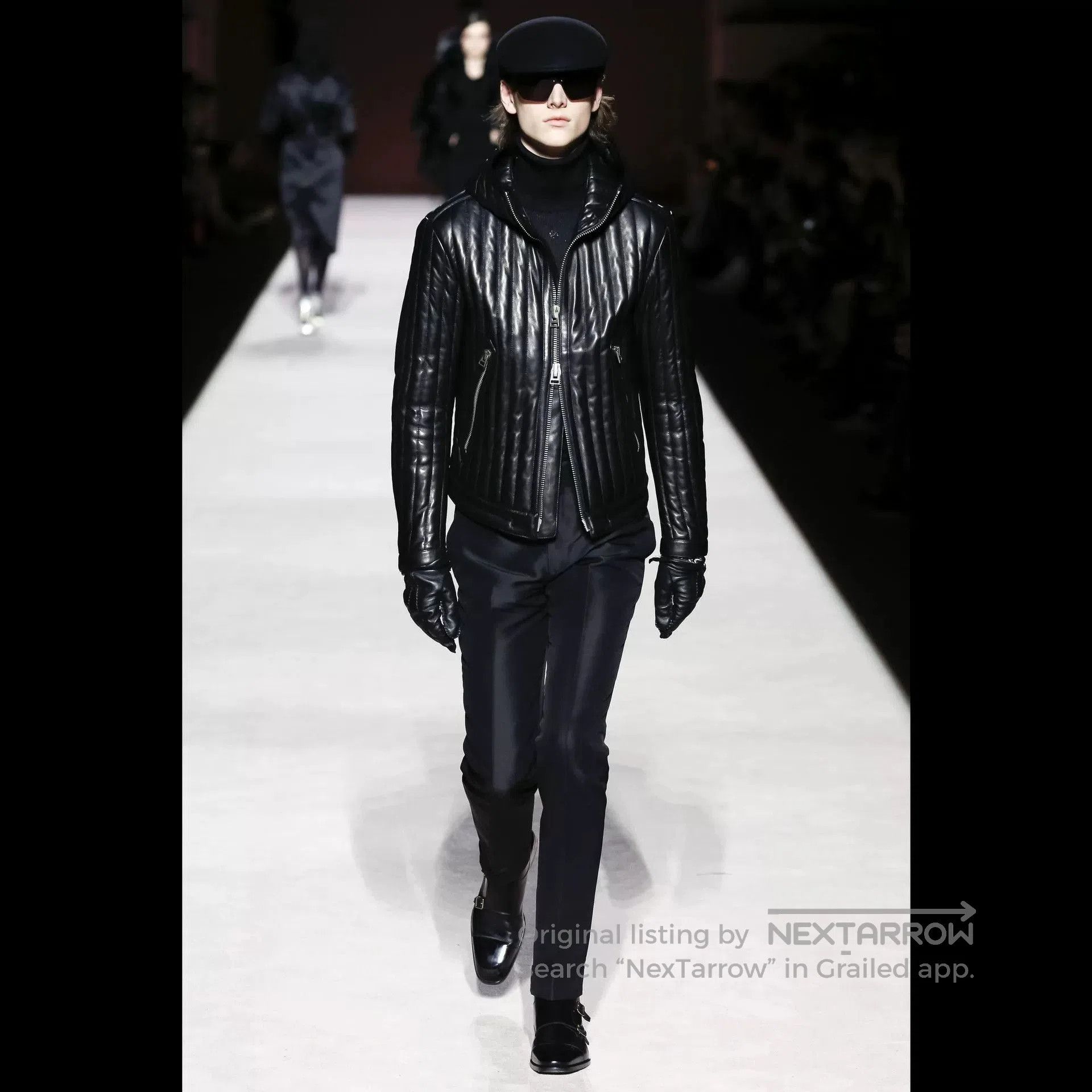 Tom Ford TOM FORD Quilted Hooded Leather Jacket. Size US M / EU 48-50 / 2 - 9 Thumbnail