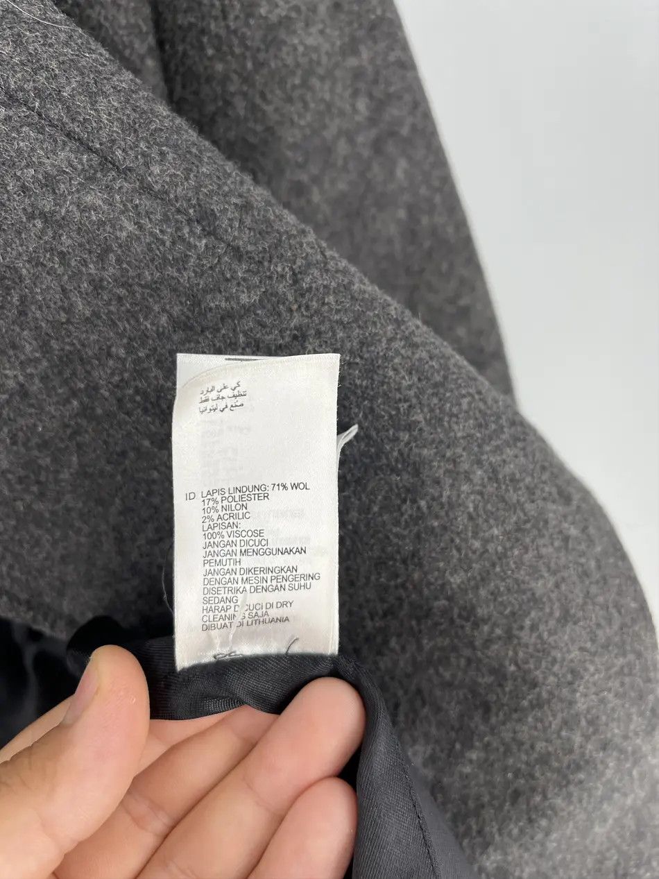 Reiss Reiss gray Wool Blend Double Collar Coat L Size US L / EU 52-54 / 3 - 11 Thumbnail