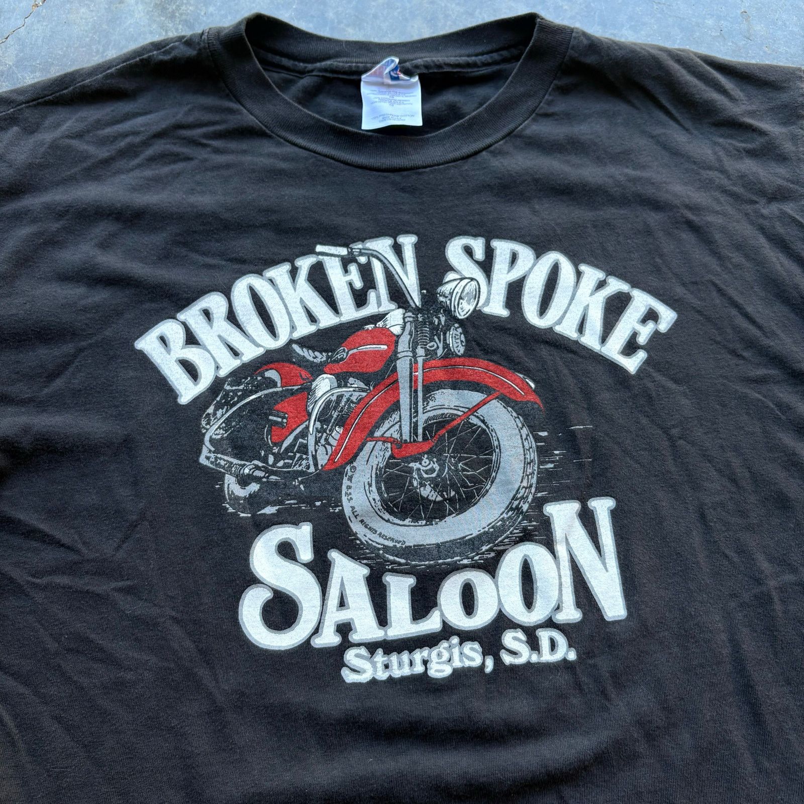 Vintage Vintage Broken Spoke Saloon Biker T-shirt Size US XL / EU 56 / 4 - 2 Thumbnail
