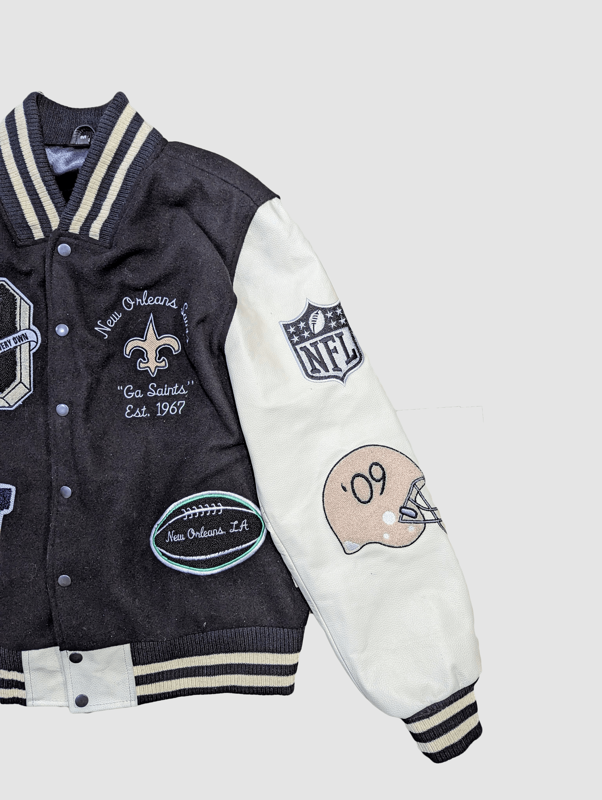 Other OVO X NFL - New Orleans Saints Varsity Jacket (Replica) Size US L / EU 52-54 / 3 - 5 Thumbnail