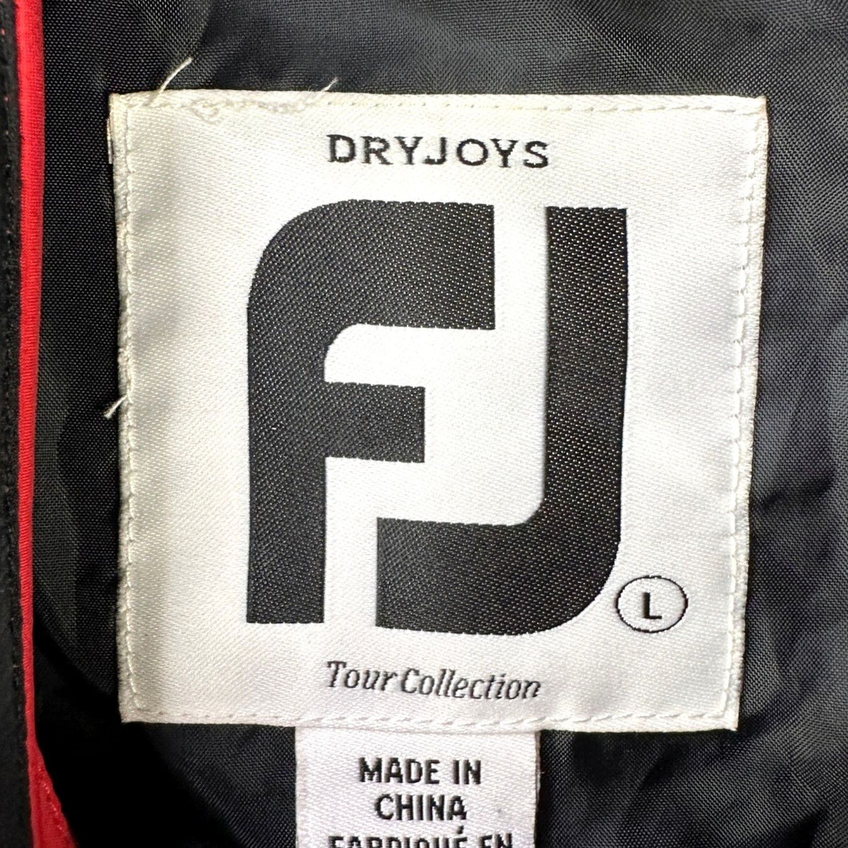 Footjoy FootJoy FJ Mens DryJoys Pullover Jacket Black Large Short Sleeve Quarter Zip Golfing Mens Size US L / EU 52-54 / 3 - 3 Thumbnail
