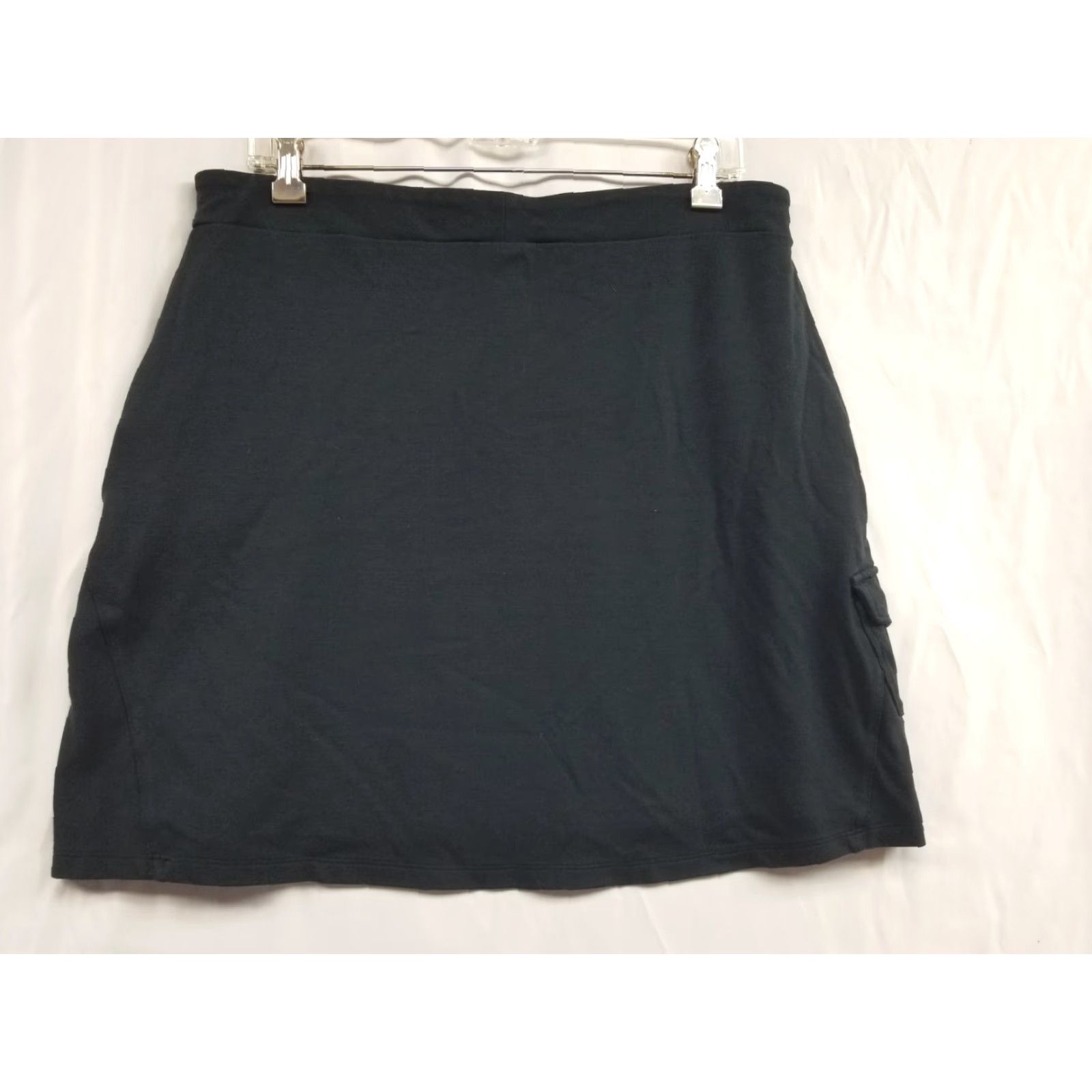 Vintage REI Skirt Womens Medium Black Zipped Pockets Stretch Mini Outdoors Hiking Size 32" / US 10 / IT 46 - 2 Thumbnail