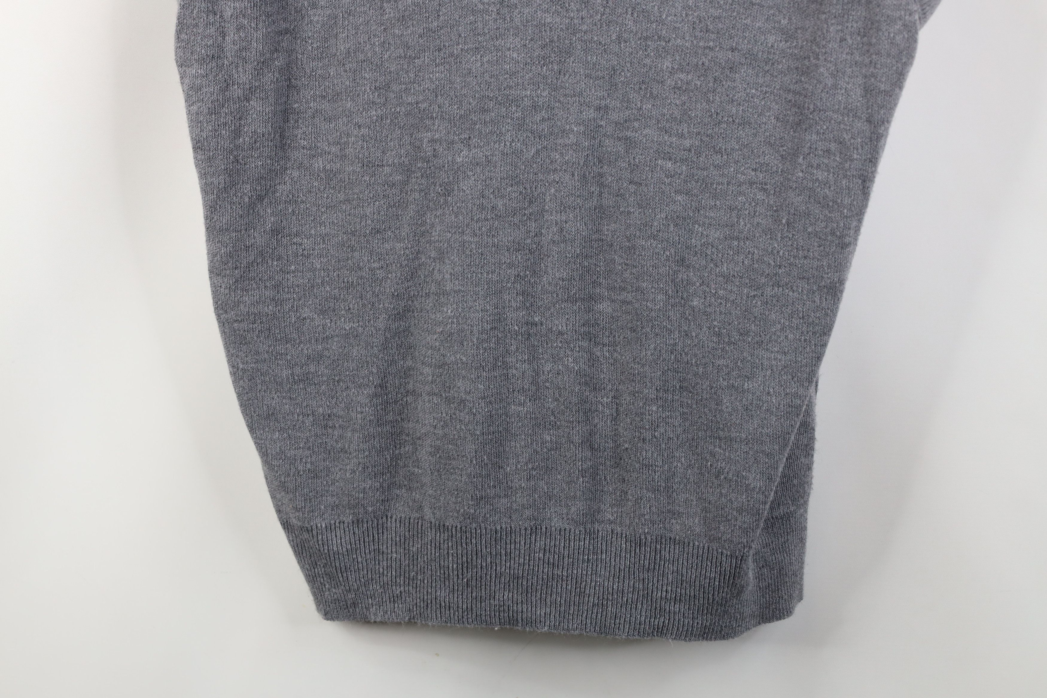 Vintage Vintage 70s Streetwear Blank Knit Sweater Vest Gray USA Size L / US 10 / IT 46 - 3 Thumbnail