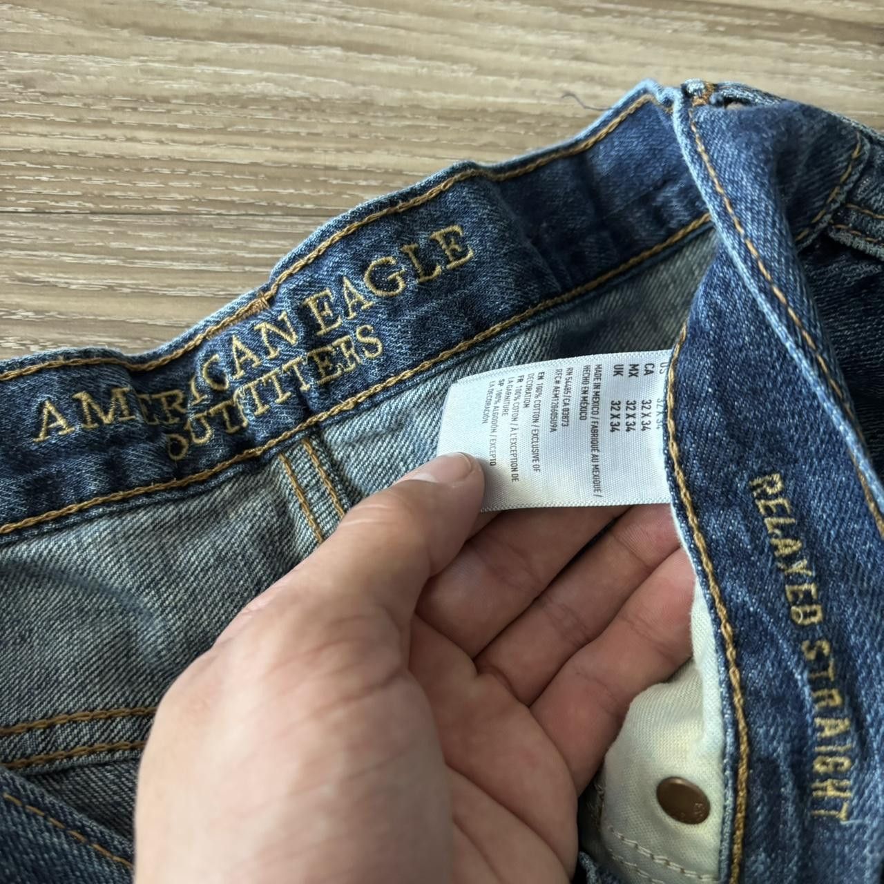 Japanese Brand Crazy Vintage Y2K/2000s Grunge Dark Wash Denim Jeans! 32x34 Size US 32 / EU 48 - 8 Thumbnail
