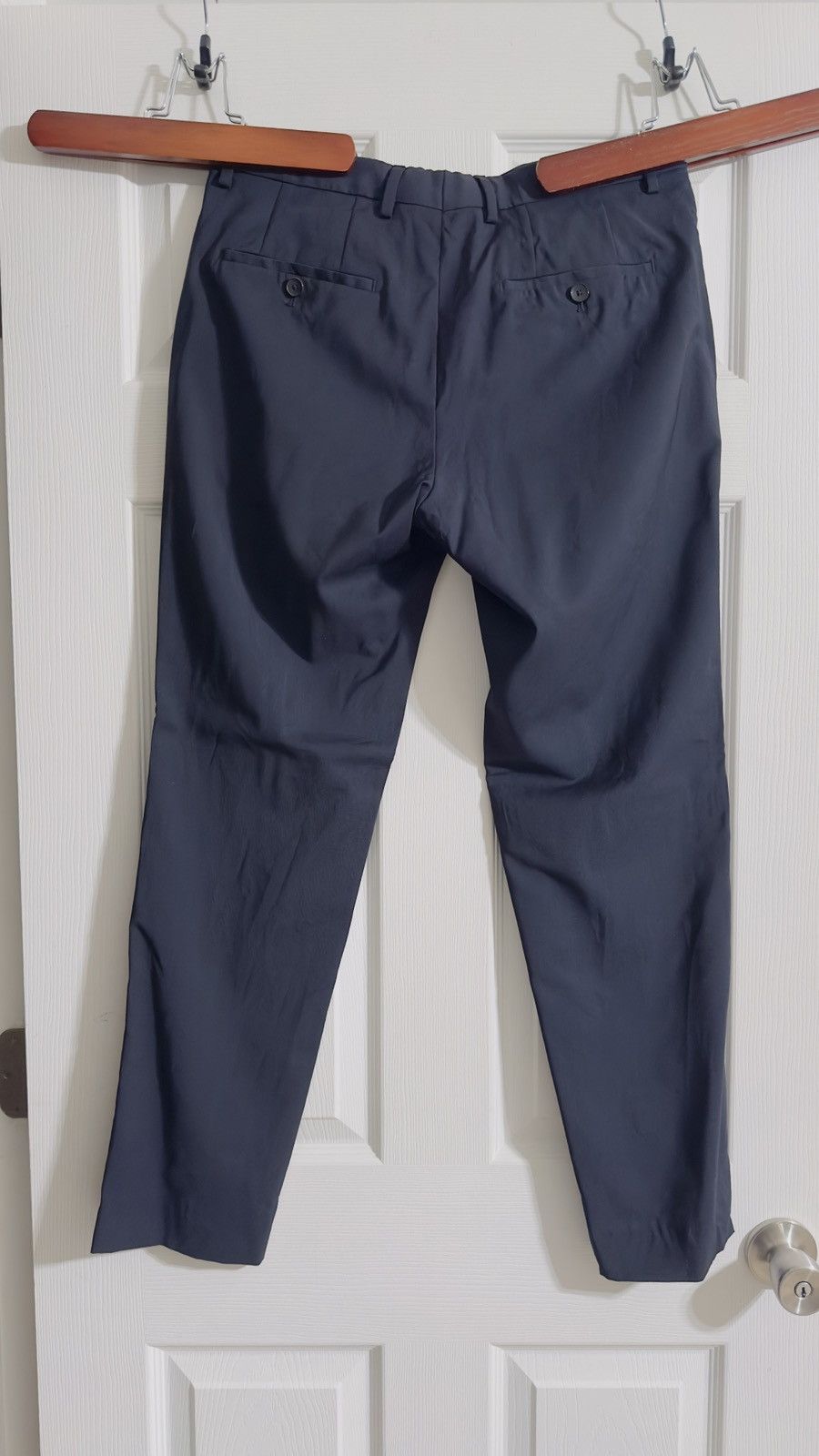 Hugo Boss Hugo Boss Men's Virgin Wool Dress Pants Blue 32R Slim Fit Size 34S - 2 Thumbnail