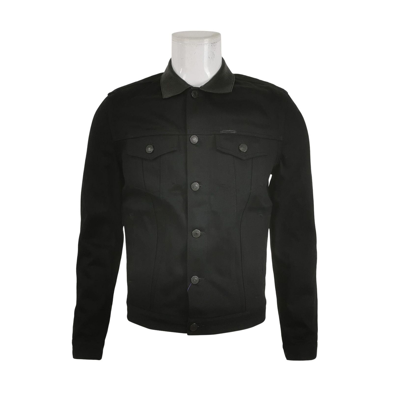 Burberry Burberry Brit Leather Collar Cotton Jacket Size S Size US S / EU 44-46 / 1 - 1 Thumbnail