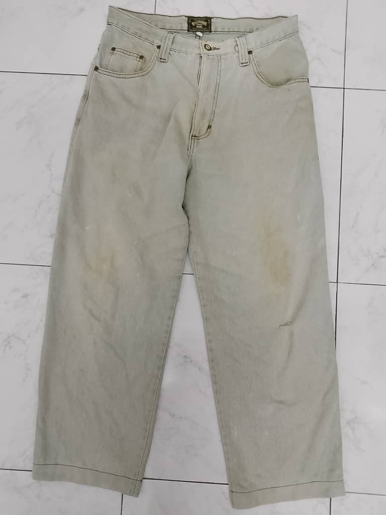 Billabong × Vintage VINTAGE BILLABONG DENIM DISTRESS TALON ZIPPER HARD TO FIND Size US 32 / EU 48 - 1 Thumbnail