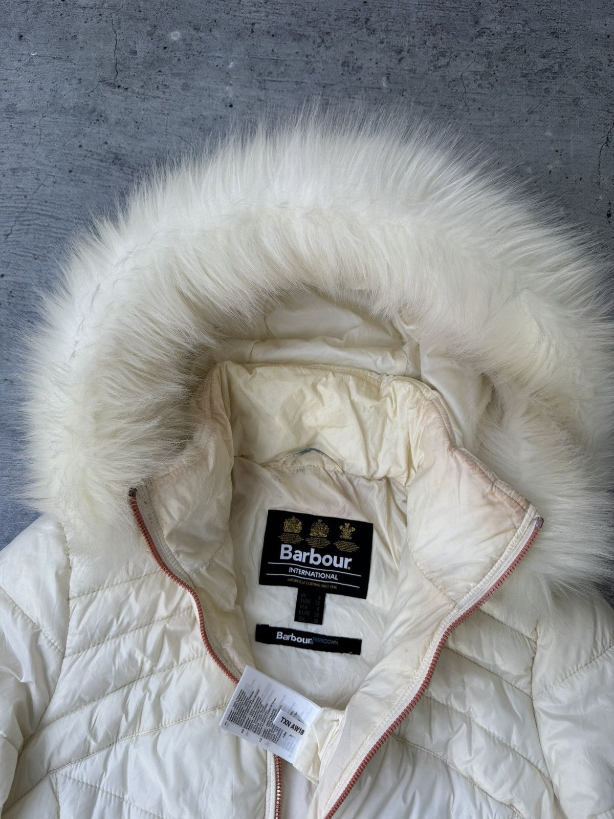 Barbour Vintage Barbour Fur Faux Down Jacket IfSixWasNine Y2K Size S / US 4 / IT 40 - 7 Thumbnail