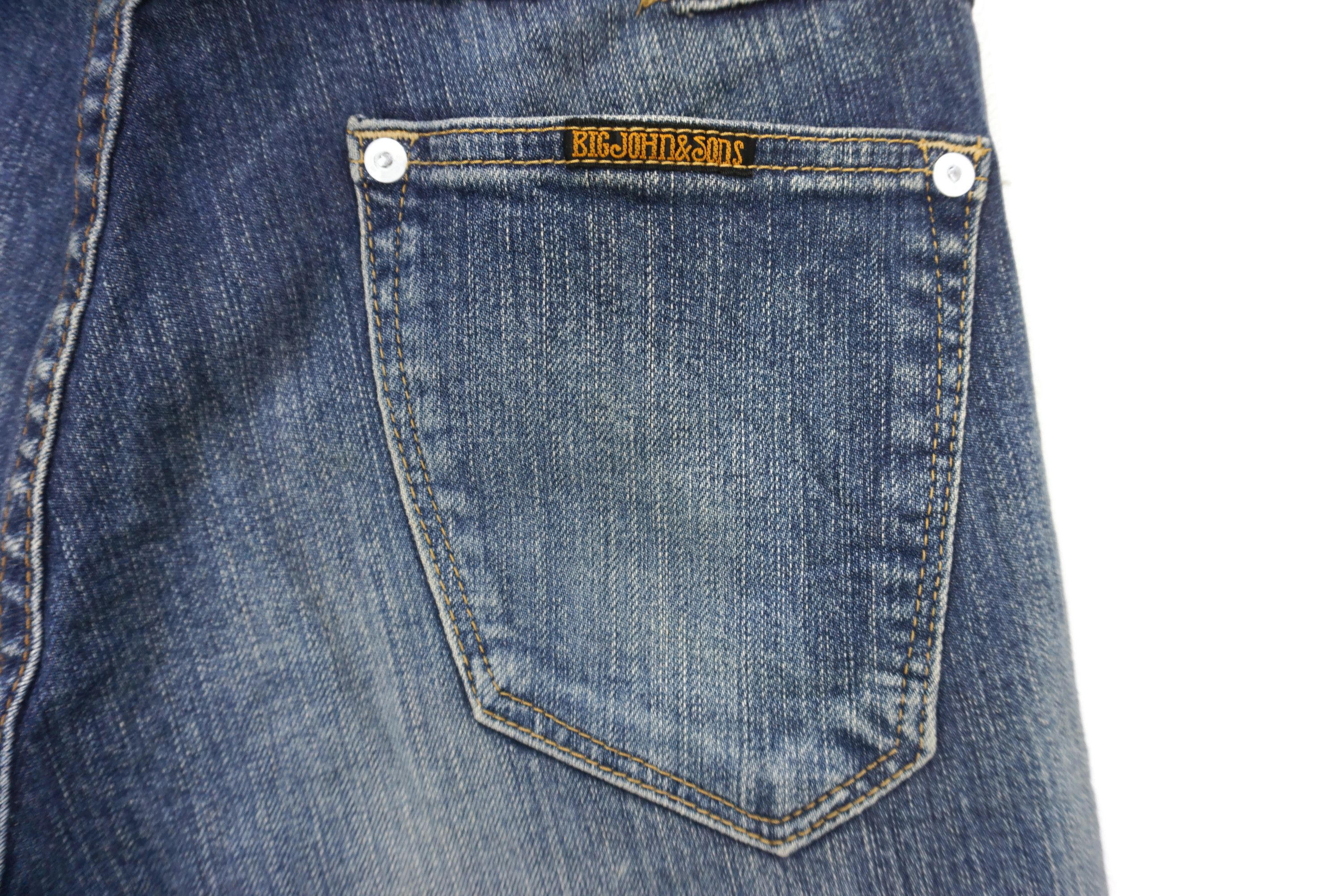 Japanese Brand PPFM x Big John Jeans W31xL33 Buckle Back Slim Skinny Denim Size US 28 / EU 44 - 8 Thumbnail